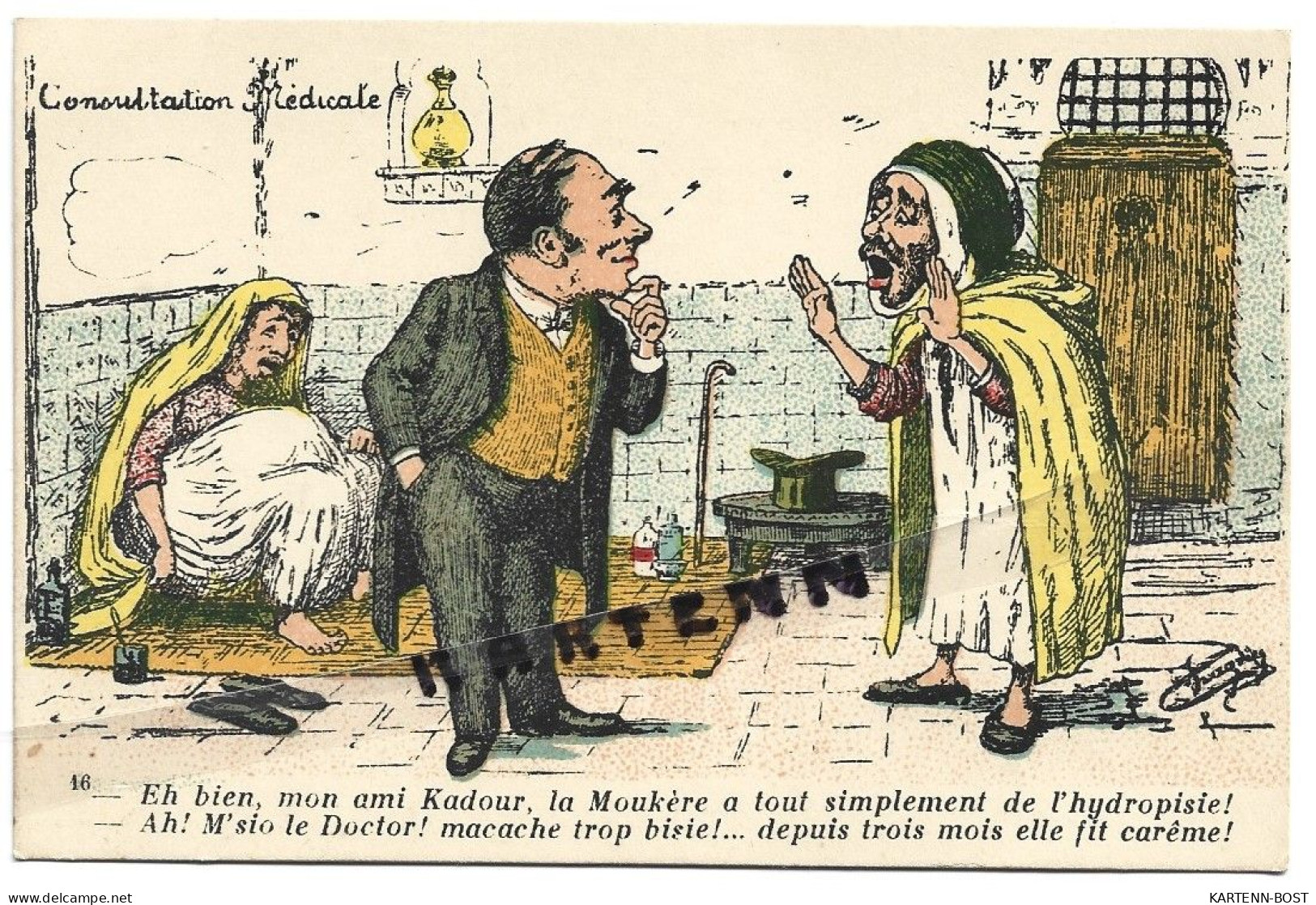 Illustrateur CHAGNY - ALGER - N° 16 - Humoristique - Consultation Médicale  - Que Le Bonheur Soit Avec Vous - Plaatsen