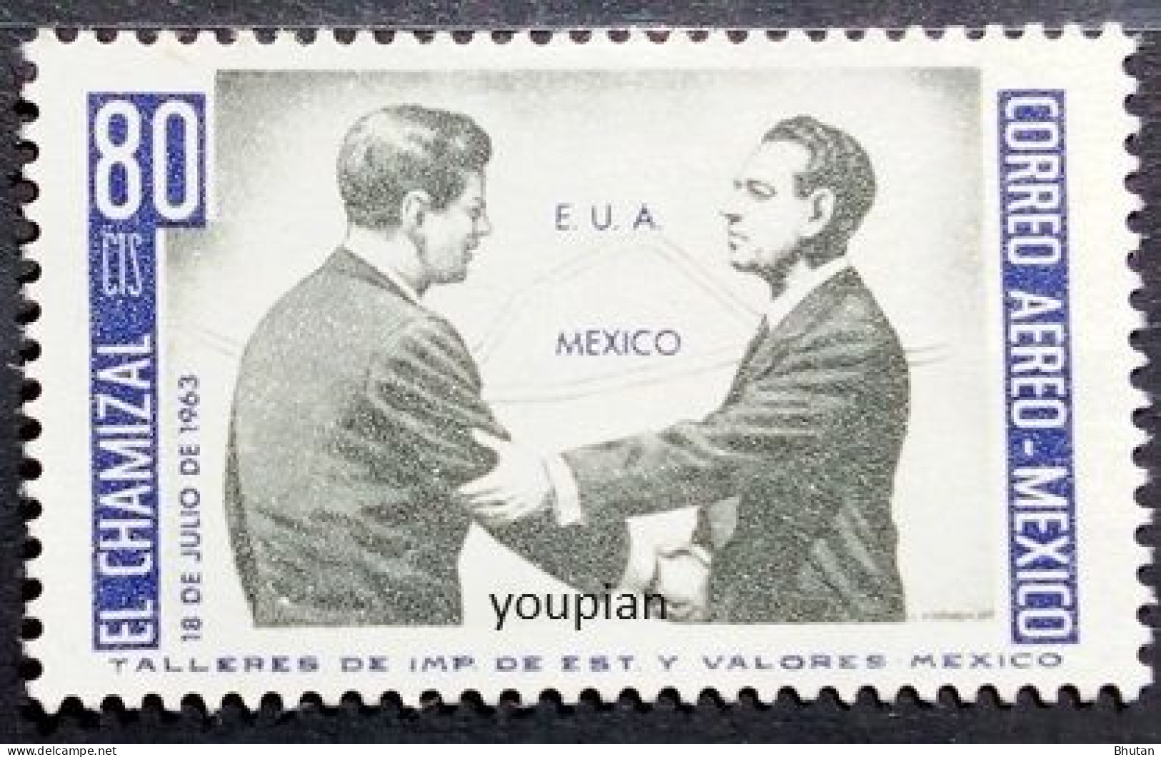 Mexico 1964, Returm Of El Chamizal, MNH Single Stamp - Messico