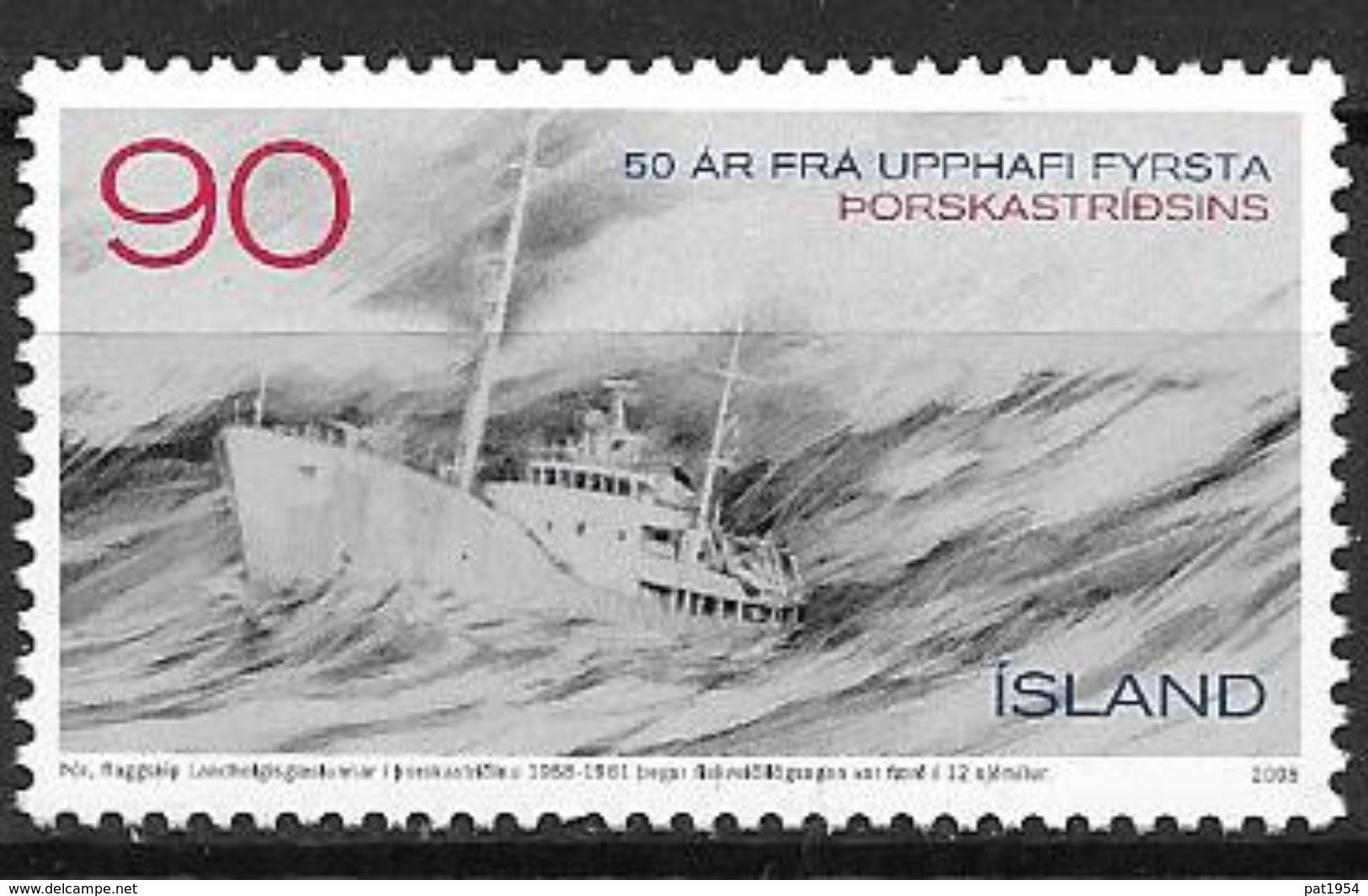 Islande 2008 N°1139 Neuf** Bateau, Guerre De La Morue - Unused Stamps