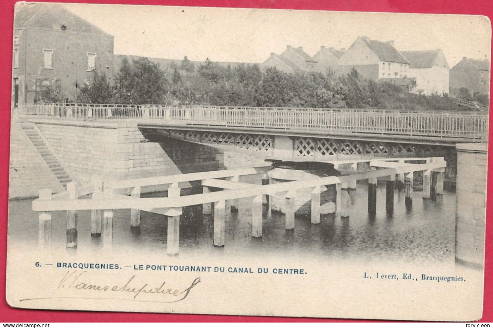 C.P. Bracquegnies = Le  Pont  Tournant  Du  Canal  Du  Centre - La Louvière