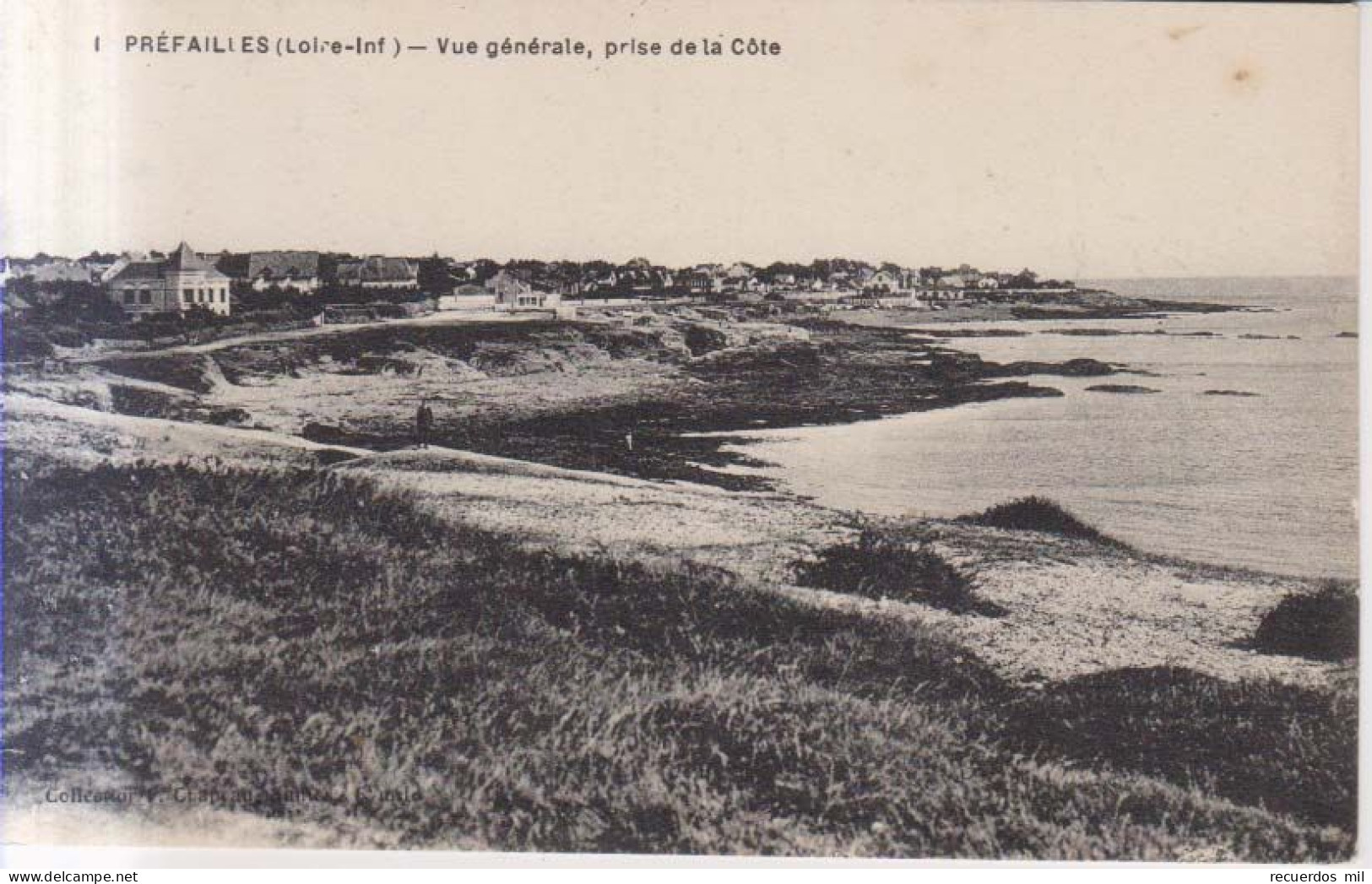 Prefailies Vue Generale Prise De La Cote  1920 - Préfailles