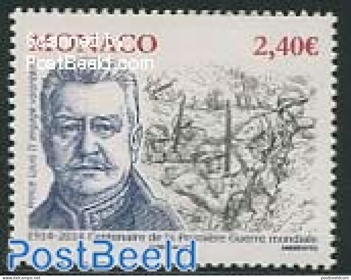 Monaco 2014 Word War I 1v, Mint NH, History - Militarism - World War I - Unused Stamps