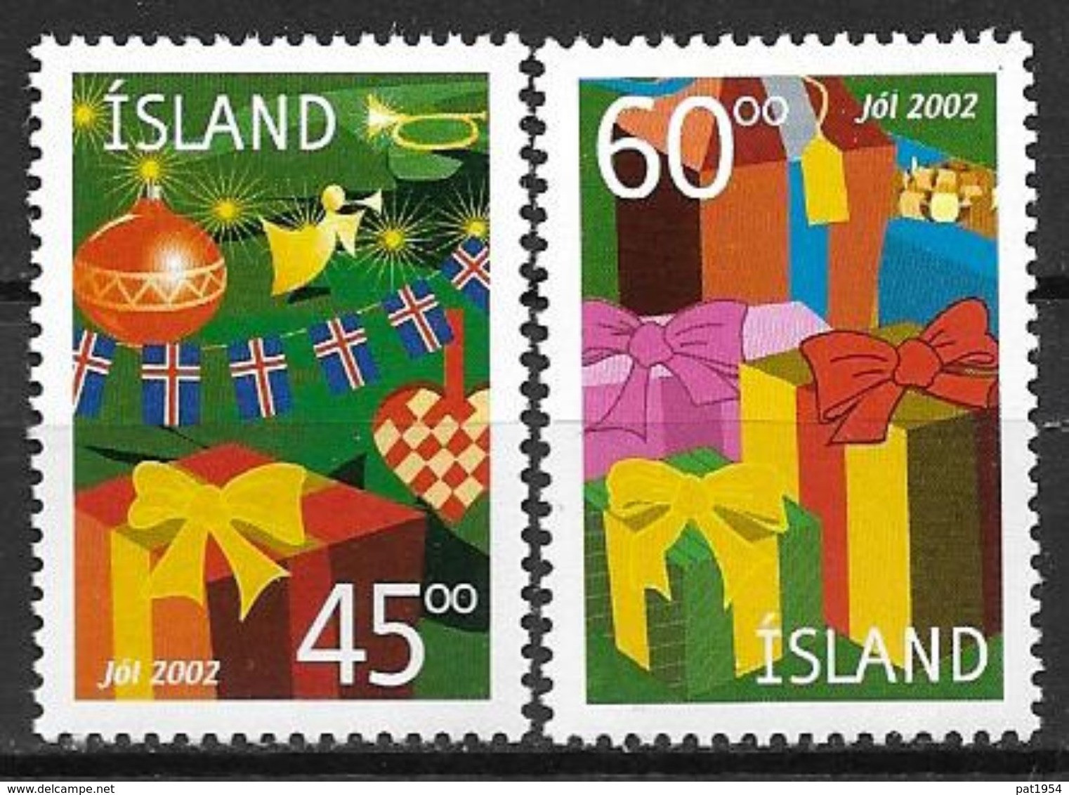 Islande 2002 N°952/953 Neufs** Noël - Neufs