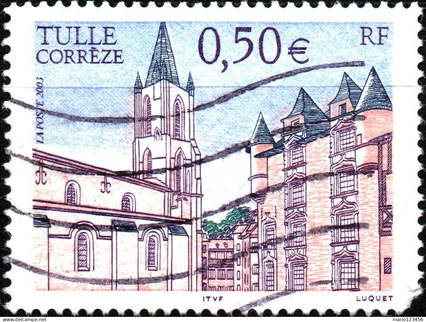 FRANCIA, FRANCE, TURISMO, 0,50 Fr., 2003, FRANCOBOLLI USATI Yt:FR 3580, Mi:FR 3722, Scott:FR 2964 - Usati