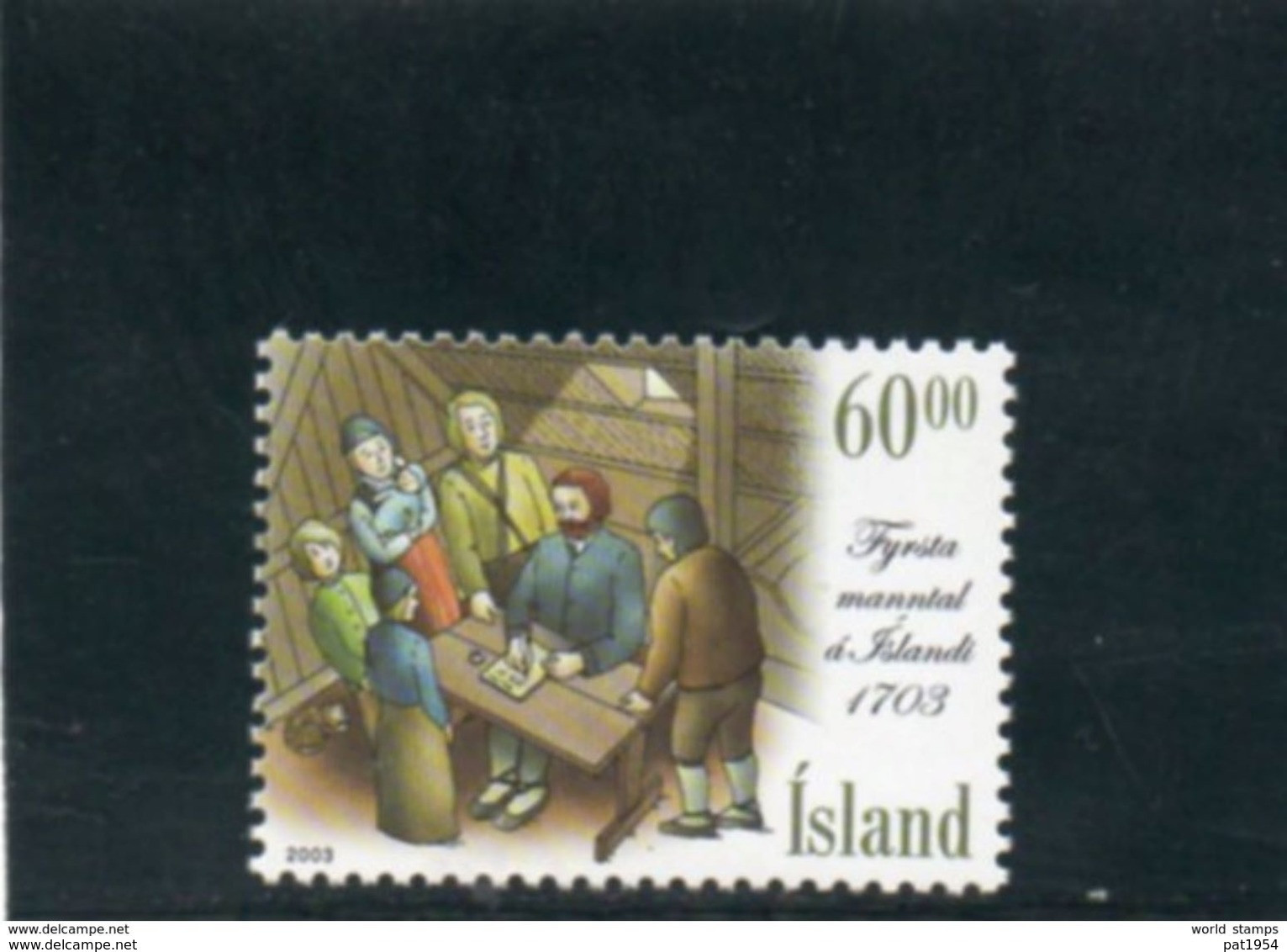 Islande 2003 N°972 Neuf** Recensement - Neufs