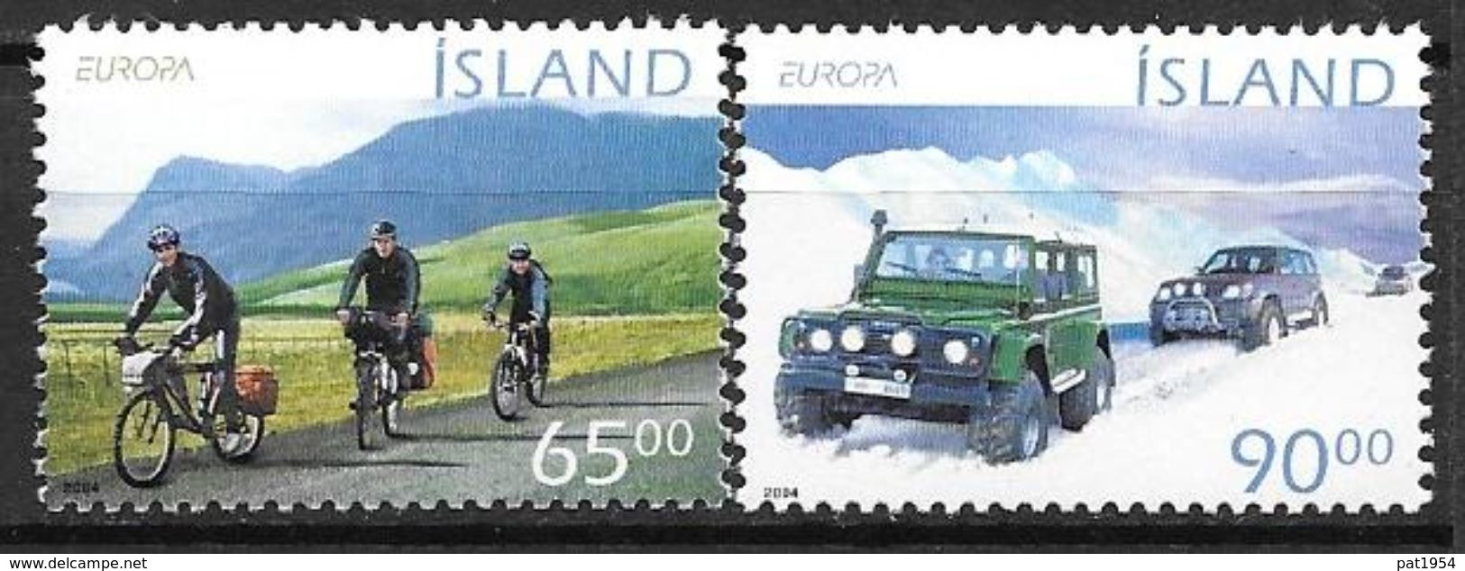Islande 2004 N°994/995 Neufs** Europa Vacances - Unused Stamps