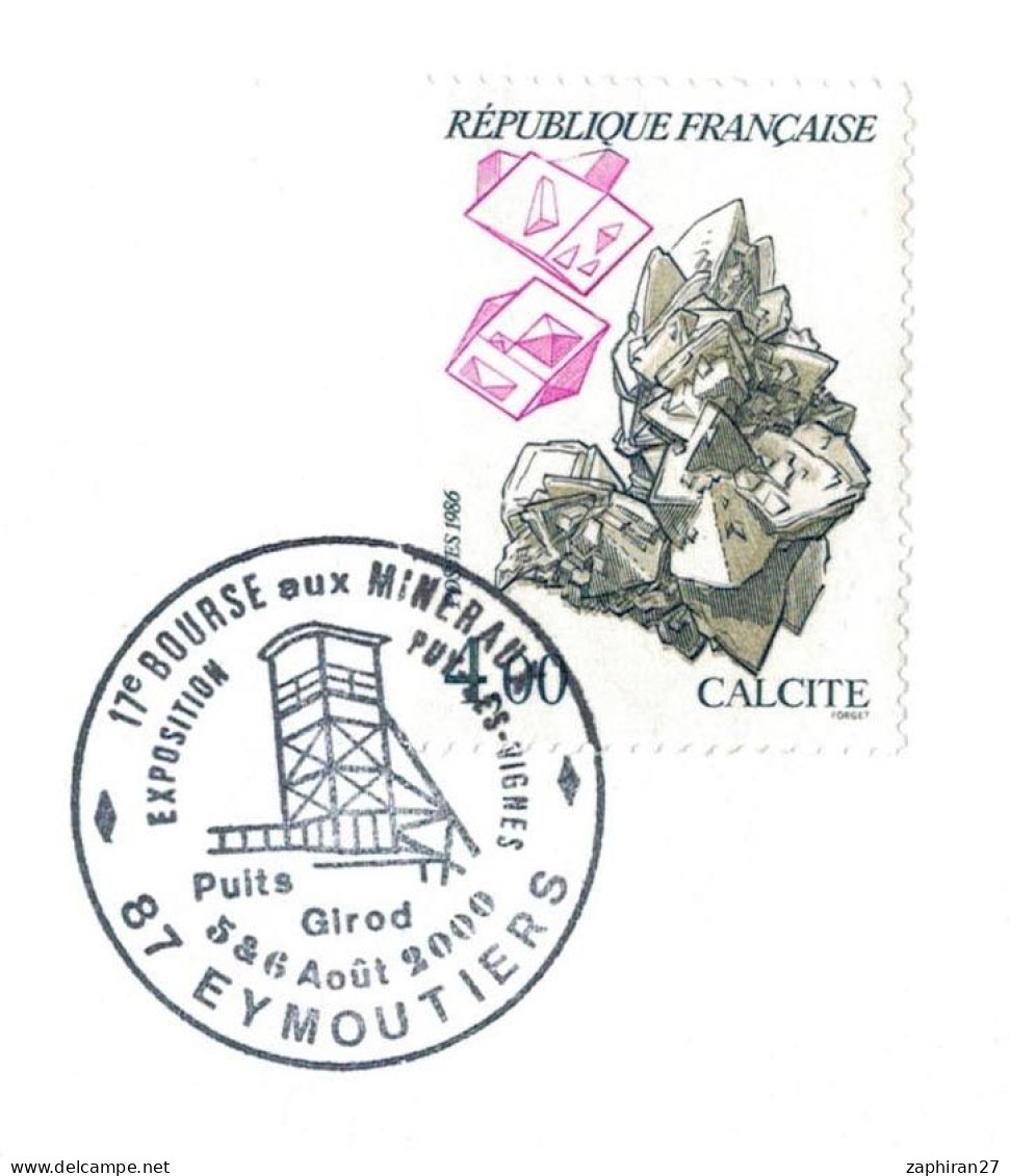 EYMOUTIERS 17e BOURSE AUX MINERAUX EXPO PUY-LES-VIGNES PUITS GIROD (5&6-8-2000) #709# - Minerales