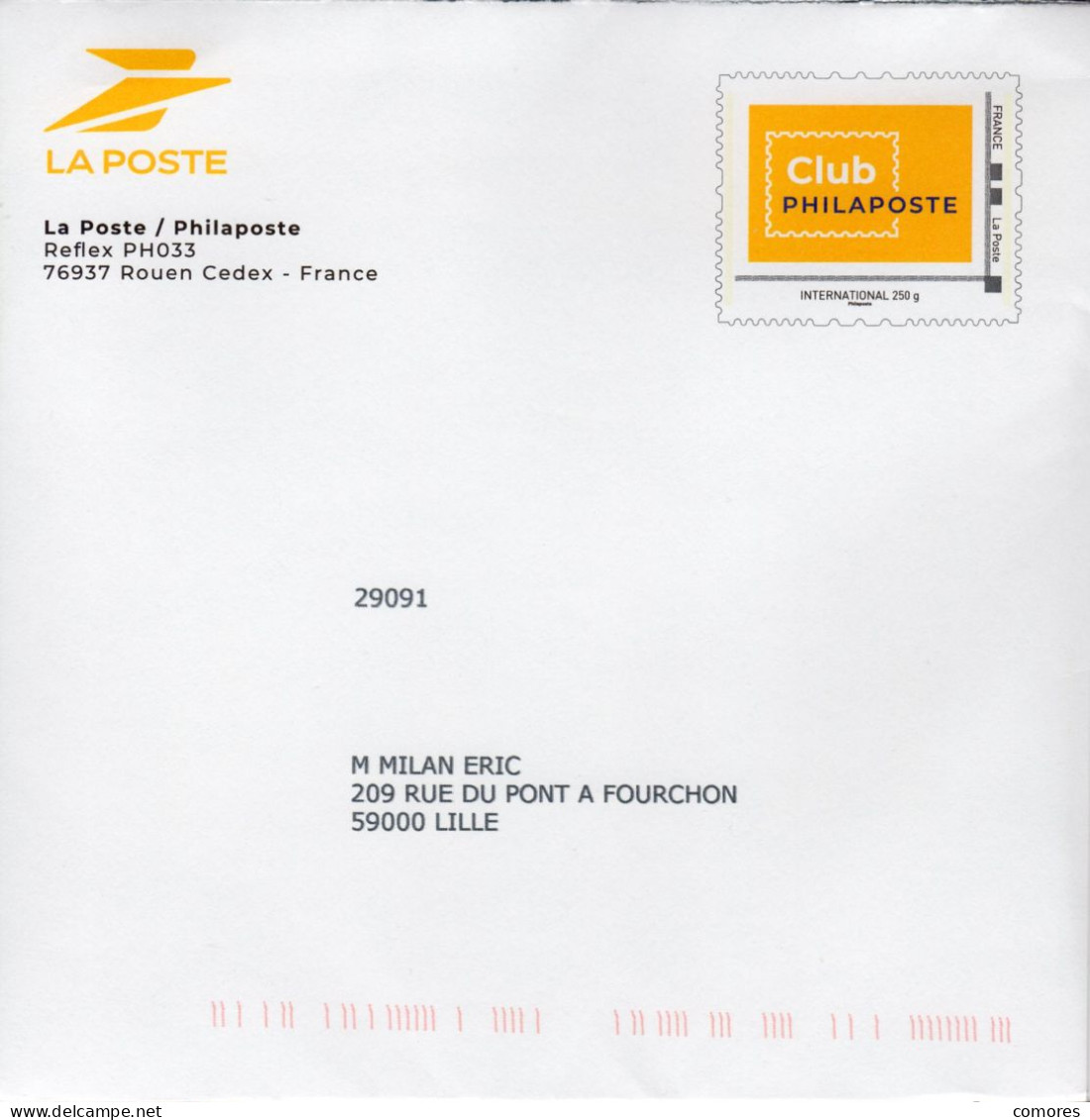 Entier Postal Spécial Pour Club PHILAPOSTE - Repiquage Par Philaposte Timbre " Club Philaposte "  425752 - PAP: TSC Und Halboffizielle Aufdrucke