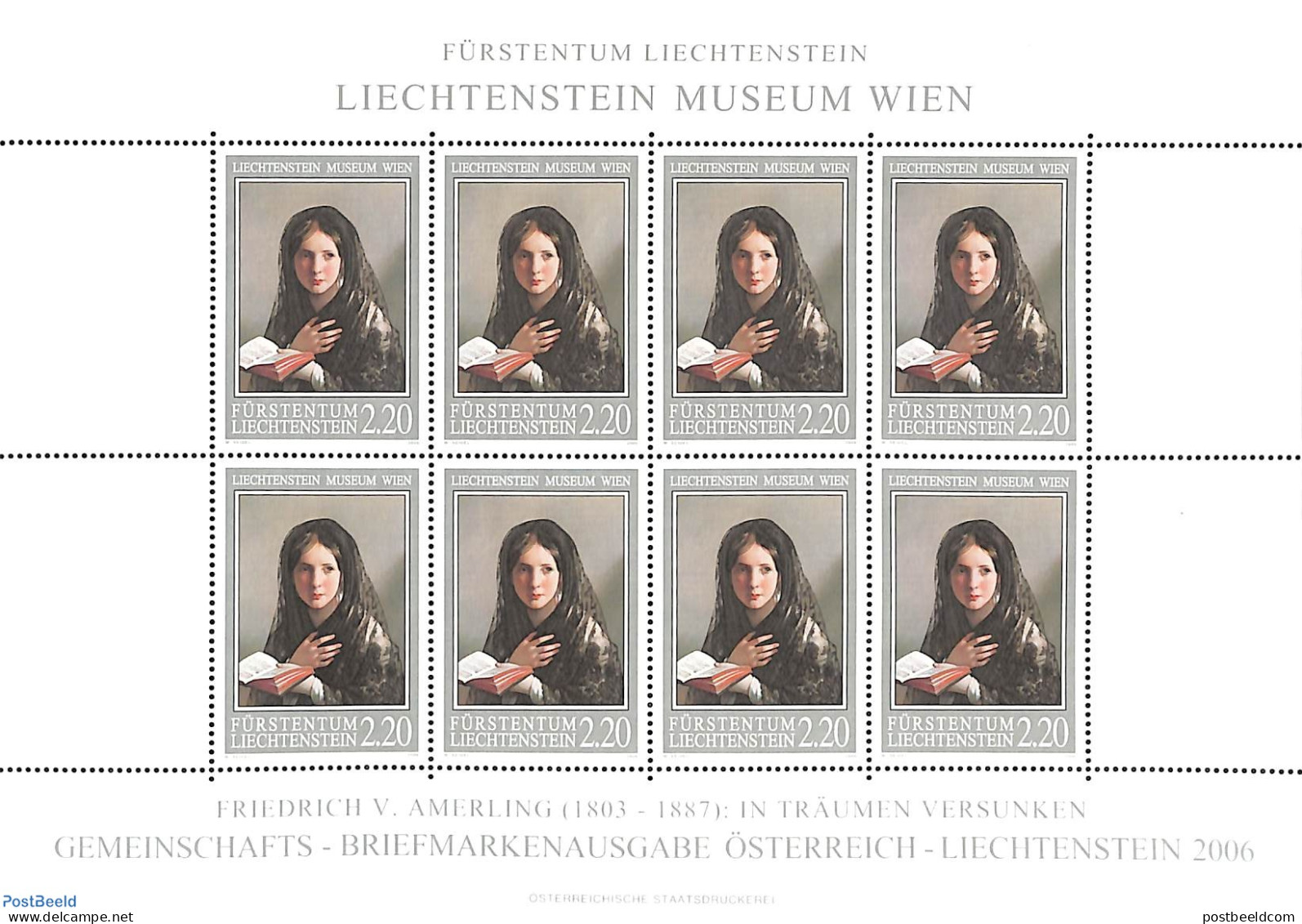 Liechtenstein 2006 Liechtenstein Museum M/s, Mint NH, Art - Museums - Paintings - Ongebruikt