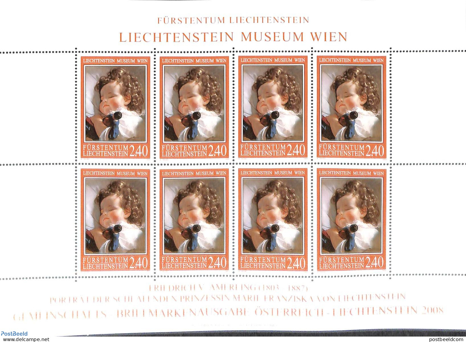 Liechtenstein 2008 Liechtenstein Museum M/s, Mint NH, Art - Museums - Paintings - Unused Stamps