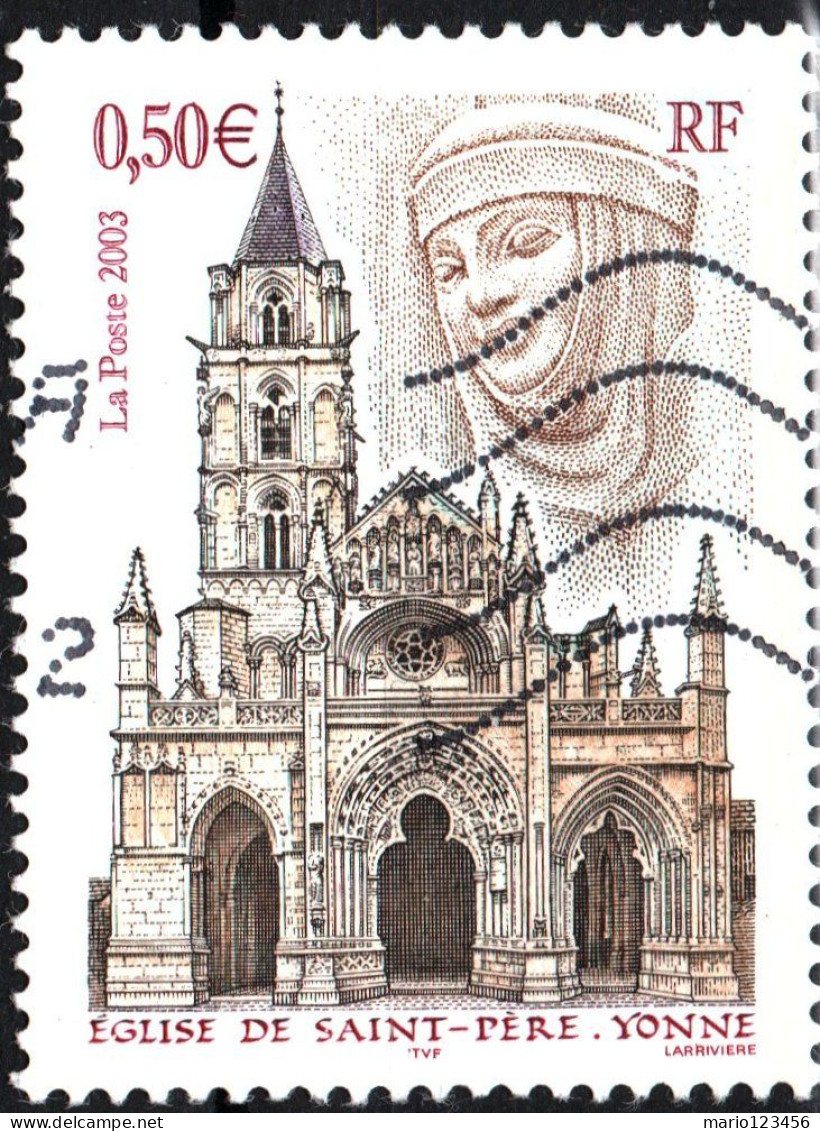 FRANCIA, FRANCE, TURISMO, 0,50 Fr., 2003, FRANCOBOLLI USATI Yt:FR 3586, Mi:FR 3728, Scott:FR 2969 - Gebraucht