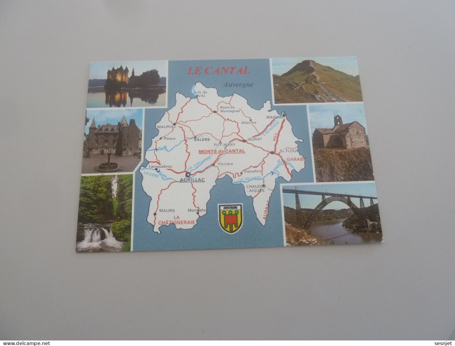 Le Cantal - Le Département - Multi-vues - 15-570 - Editions De Luxe Bos - Année 1990 - - Landkaarten