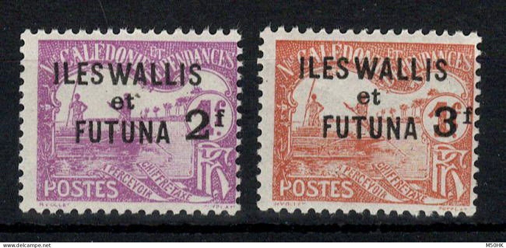 Wallis & Futuna - YV Taxe 9 & 10 N* MH , Très Frais , Cote 44 Euros - Strafport