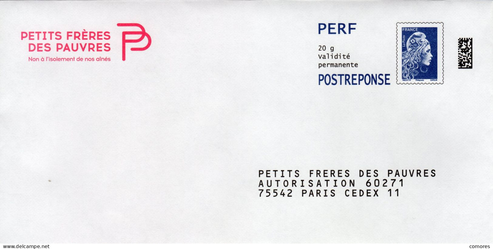 Pret A Poster Reponse PERF (PAP) Petits Frères Des Pauvres Agr. 437208 (Marianne Yseult-Catelin) - Prêts-à-poster: Réponse