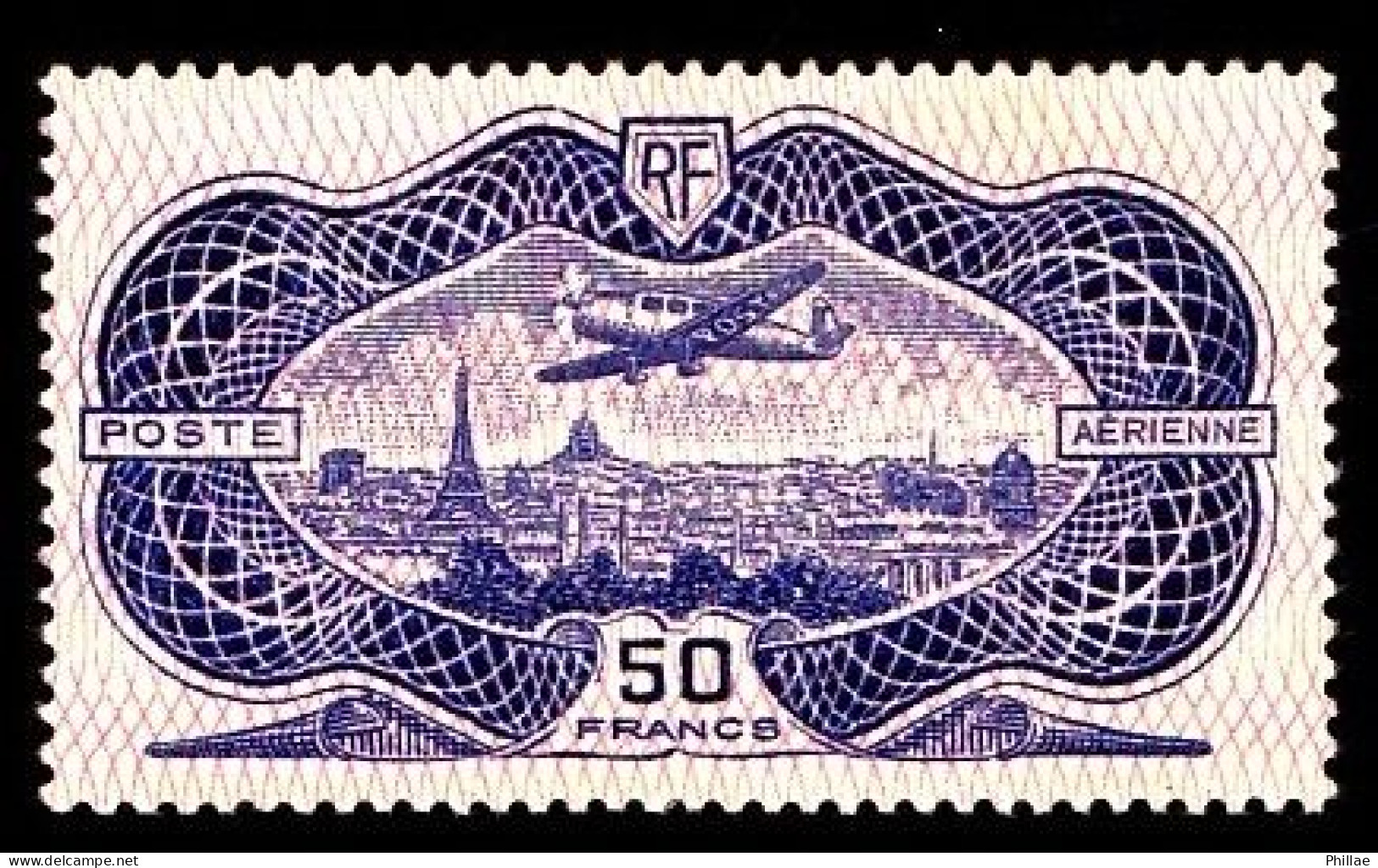 PA  15 - 50F Burelé - Neuf N* (trace Légère) - TB - 1927-1959 Mint/hinged