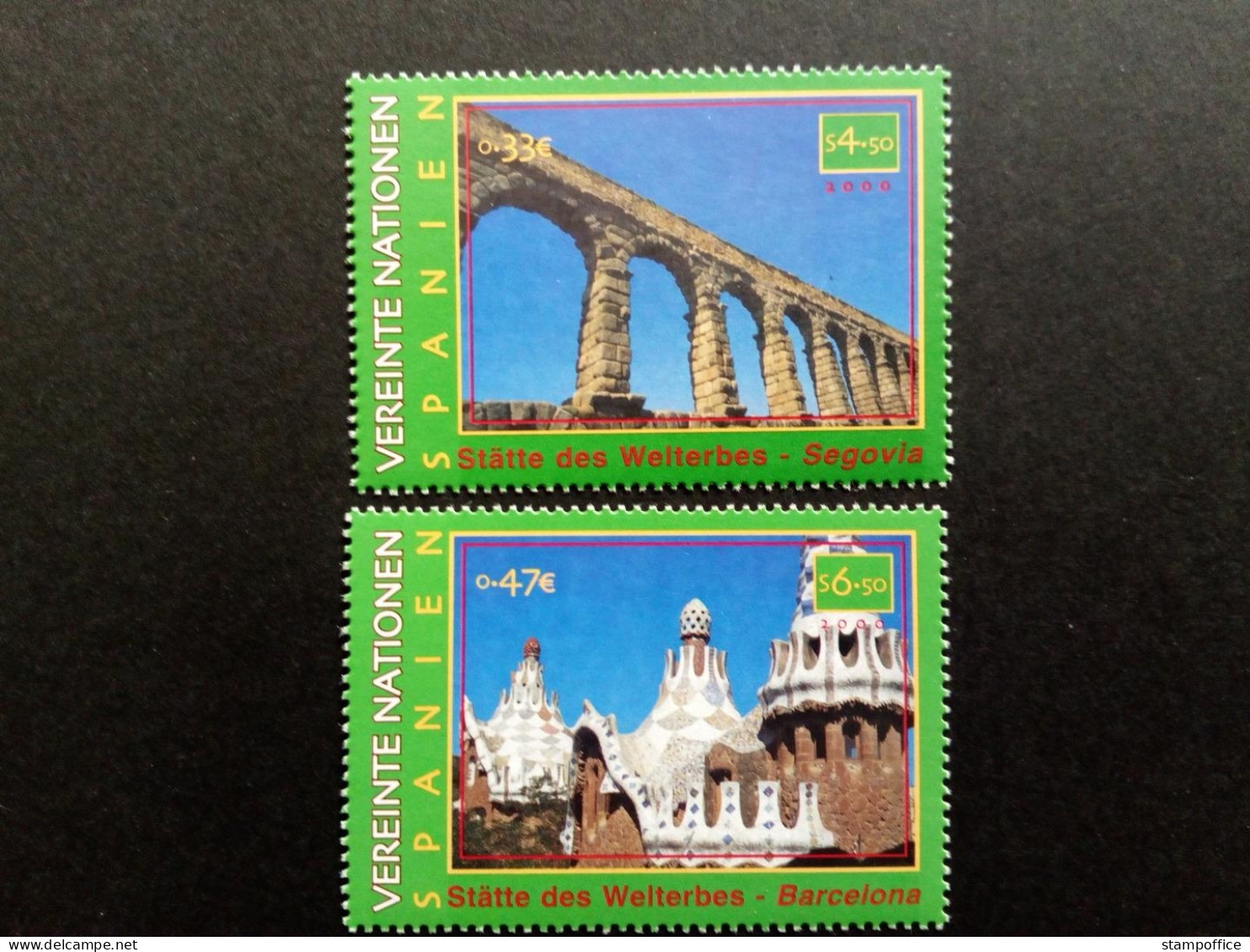 UNO WIEN MI-NR. 317-318 POSTFRISCH(MINT) UNESCO WELTERBE SPANIEN 2000 - Unused Stamps