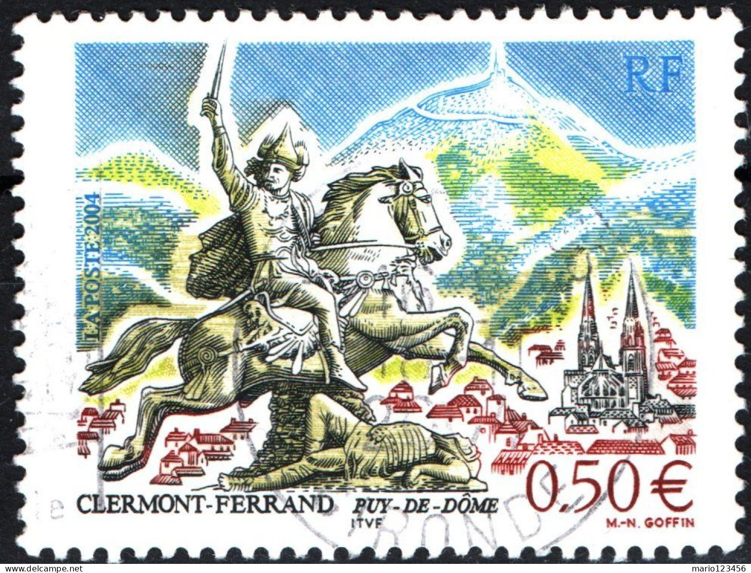 FRANCIA, FRANCE, TURISMO, 0,50 Fr., 2004, FRANCOBOLLI USATI Yt:FR 3656, Mi:FR 3790, Scott:FR 3008 - Gebraucht