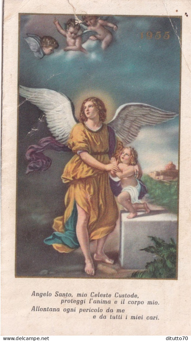 Calendarietto - Pia Associazione Degli Angeli Custodi Eretta In Bologna - Anno 1955 - Kleinformat : 1941-60