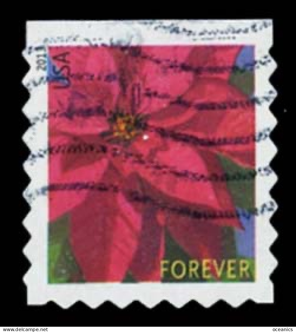 Etats-Unis / United States (Scott No.4821 - Poinsettia) (o) P3 - ATM - Used Stamps