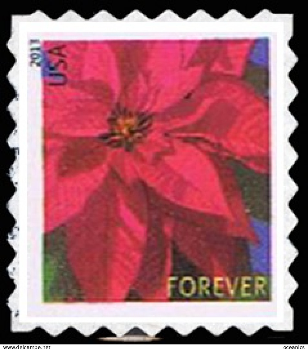 Etats-Unis / United States (Scott No.4821 - Poinsettia) (o) P4 - ATM - Gebraucht