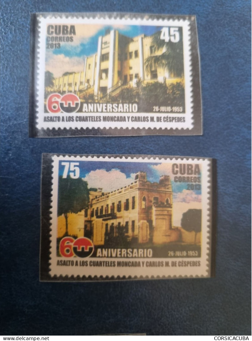CUBA  NEUF  2013   ASALTO  CARTELES  MONCADA  Y  CESPEDES  //  PARFAIT  ETAT  //  1er  CHOIX  // - Unused Stamps