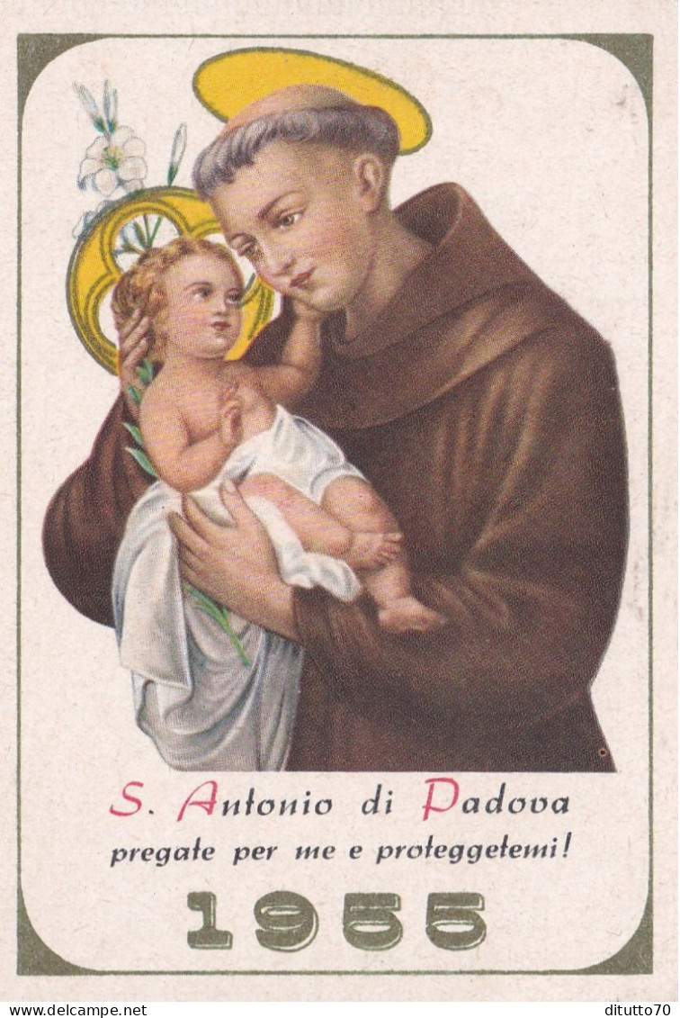 Calendarietto - Pie Opere Fratini E Missioni - Bologna - S.antonio Di Padova - Anno 1955 - Tamaño Pequeño : 1941-60