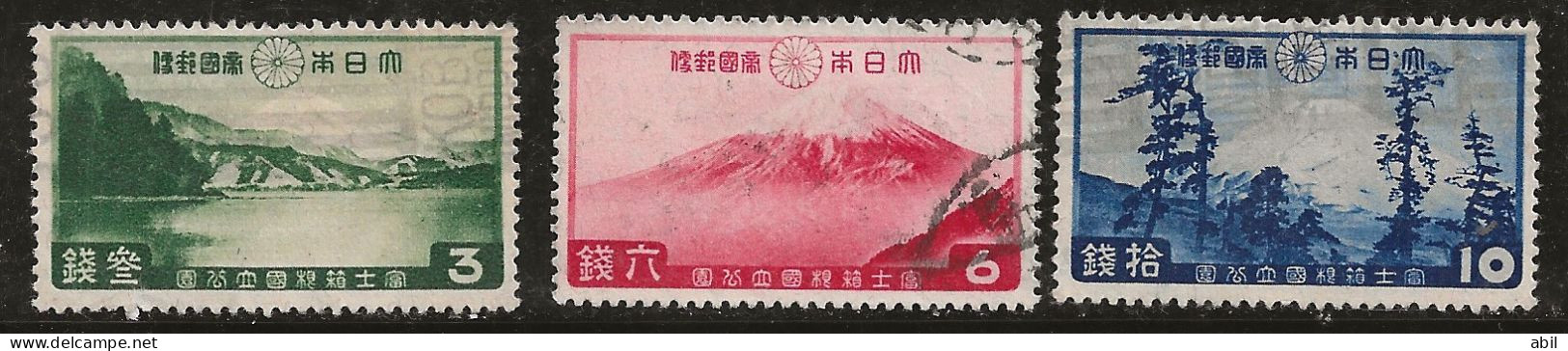 Japon 1936 N° Y&T : 228 à 230 Obl. - Used Stamps