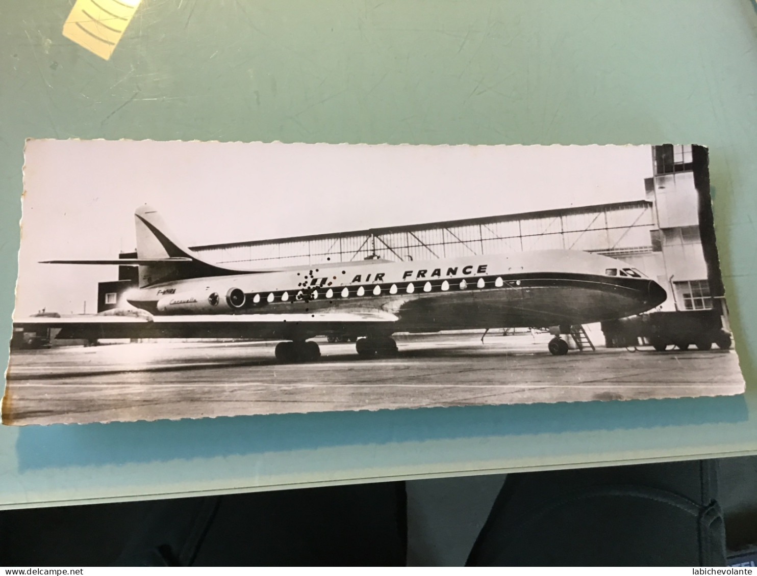 Carte-Photo : CARAVELLE . AIR FRANCE.  Format 23 X 9 Cm - 1946-....: Modern Era