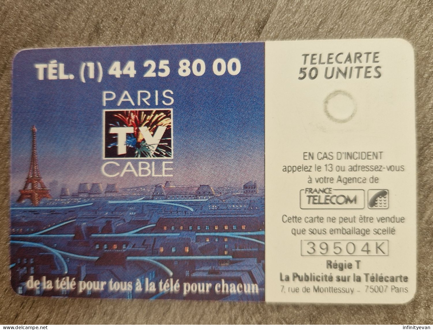 F109 - RESEAU CABLE 50 GEM - 1989 - 1989