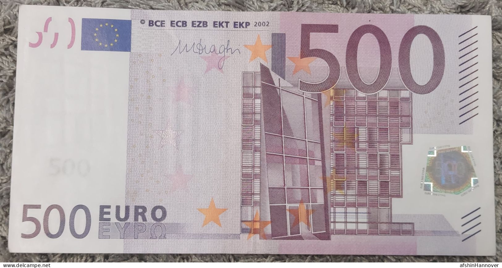 European Union  500 Euro Banknote 2002 Rare N Series Austria 500€ 2002 - 500 Euro