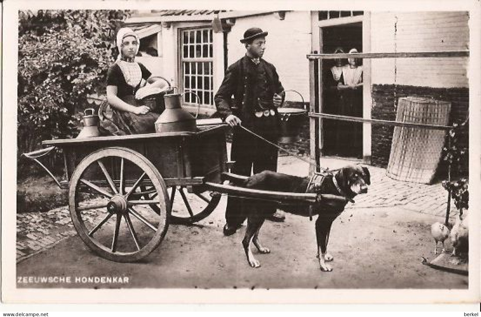 ZEELAND HONDENKAR  NL ATTELAGE DE CHIEN  MELK  DU LAIT  CIRCA  1948 NO  1467 D1 Photo - Vendedores Ambulantes