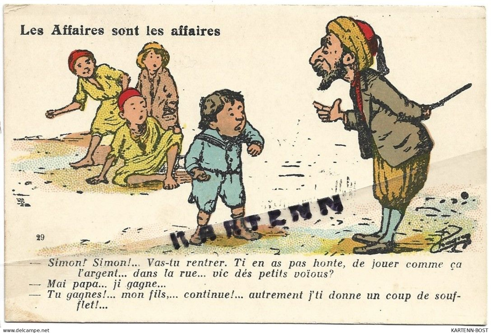 Illustrateur CHAGNY - ALGER - N° 29 - Humoristique - Les Affaires Sont Les Affaires - Que Le Bonheur Soit Avec Vous - Scènes & Types