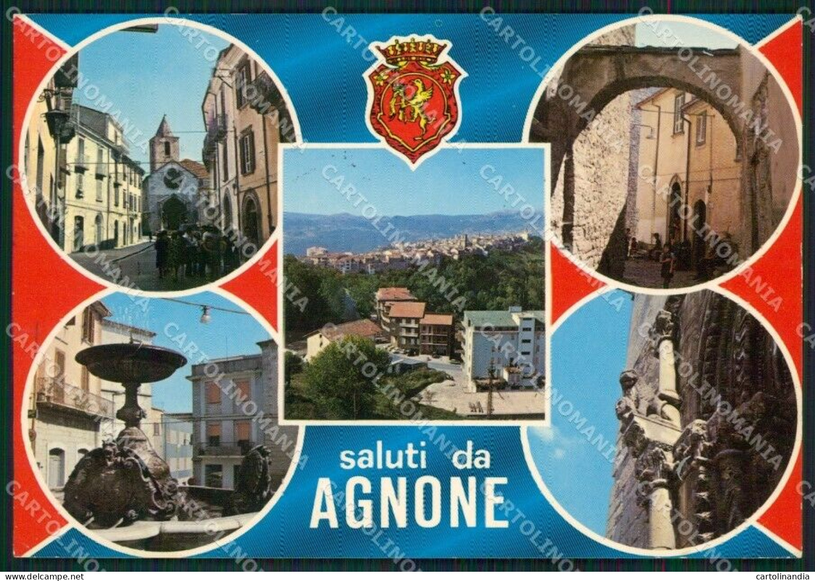 Isernia Agnone Saluti Da Foto FG Cartolina ZKM7535 - Isernia