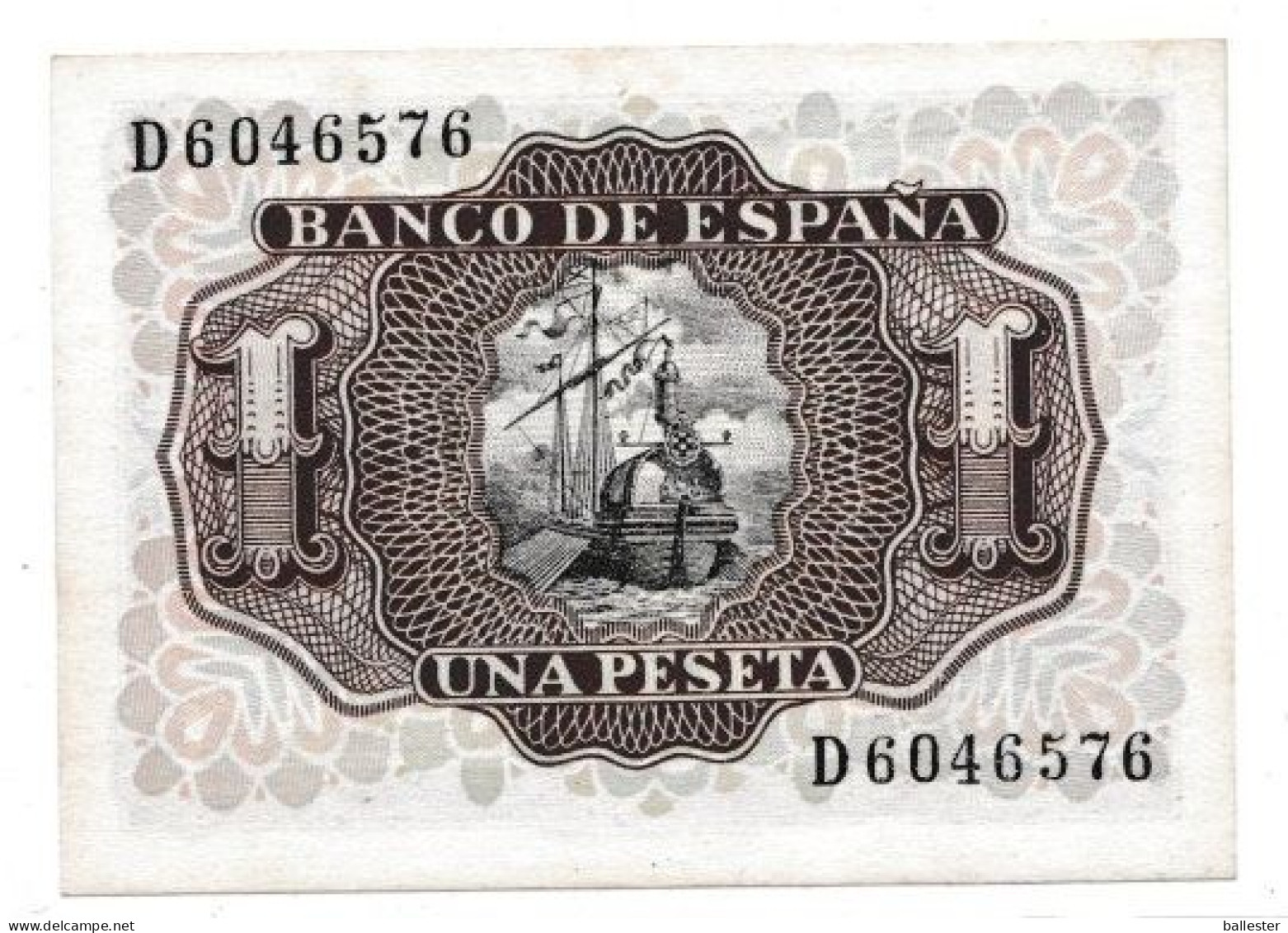 Espanha - Billete Una Peseta 1953 (mbc) - 1-2 Peseten