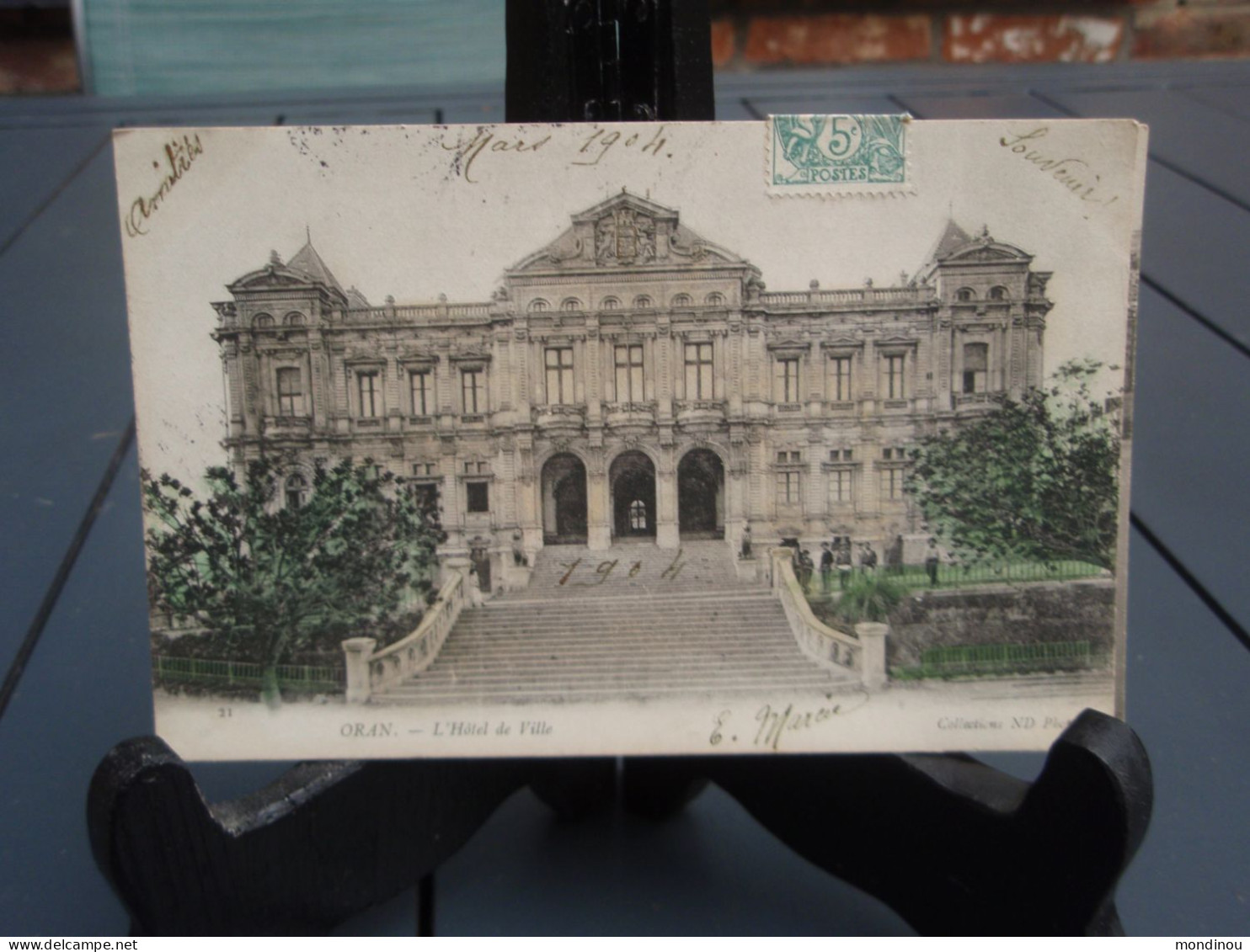 Belle Cpa Couleur De 1904 ORAN, L'Hôtel De Ville - Oran