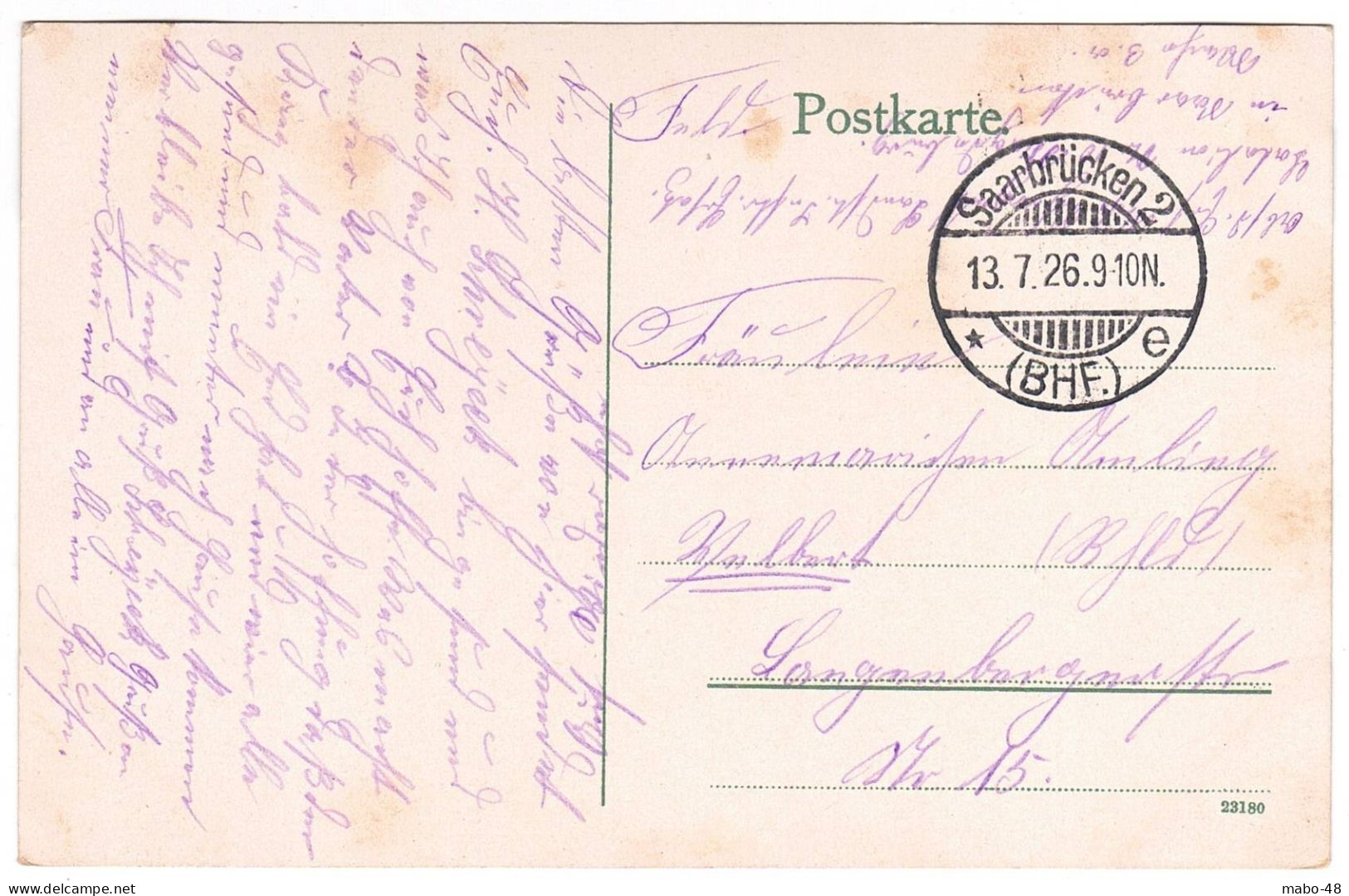 Saarbrücken Neues Postamt 1926 - Saarbrücken