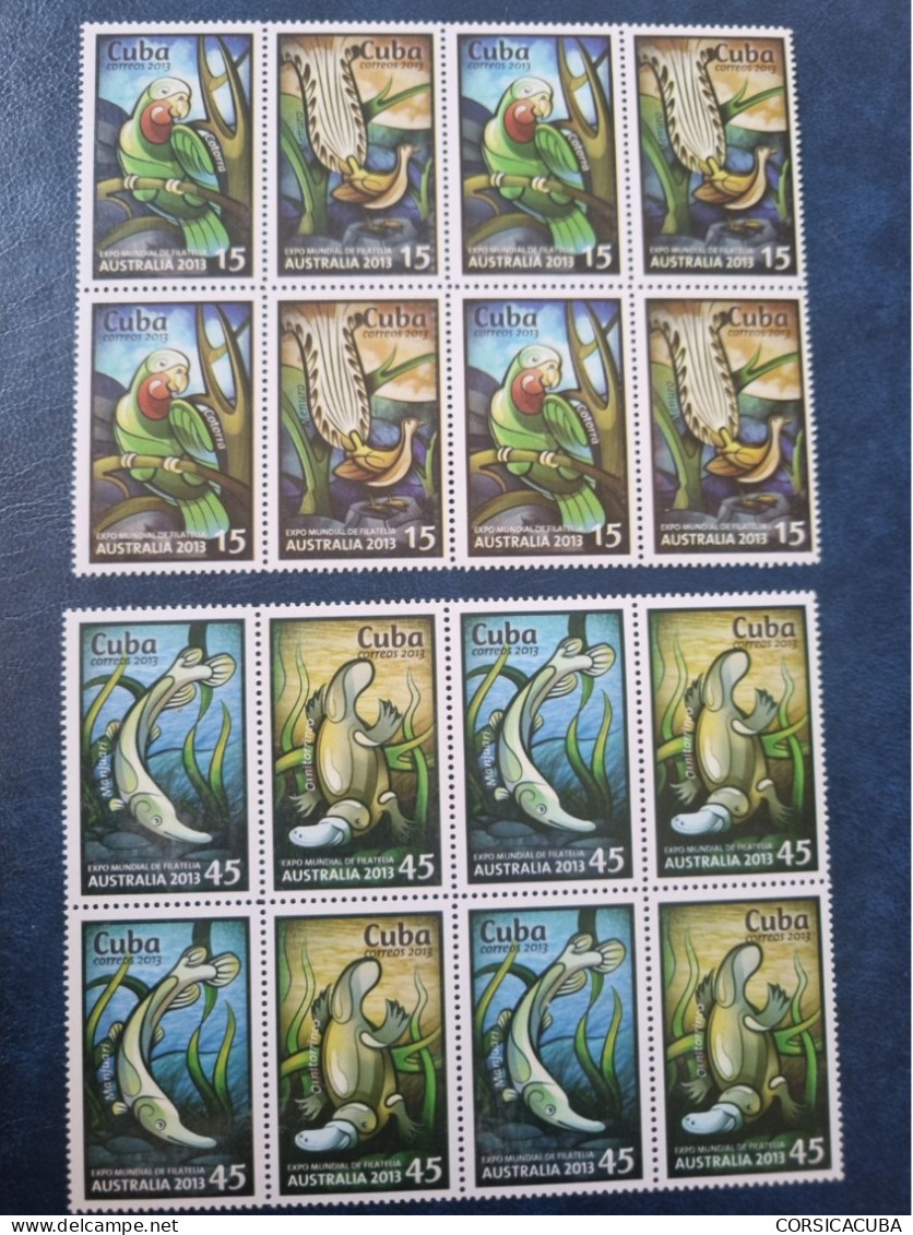 CUBA  NEUF  2013   AUSTRALIA  //  PARFAIT  ETAT  //  1er  CHOIX  //  Bloc De 4 - Unused Stamps