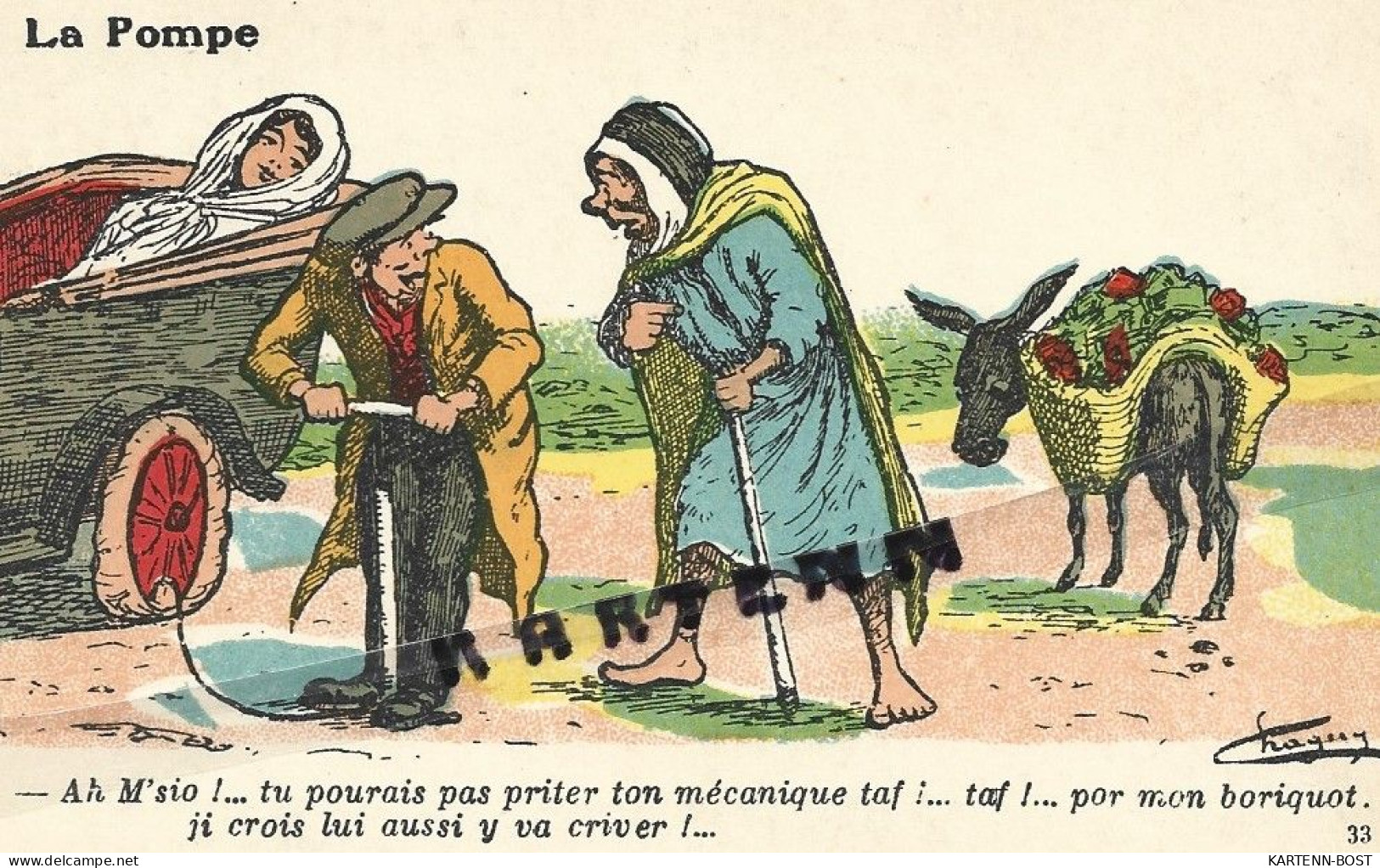 Illustrateur CHAGNY - ALGER - N° 33 - Humoristique - La Pompe - Que Le Bonheur Soit Avec Vous - Scènes & Types