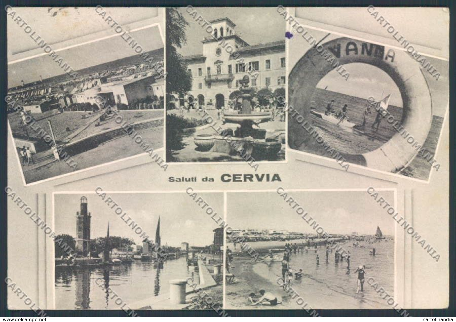Ravenna Cervia Saluti Da FG Cartolina ZF4884 - Ravenna