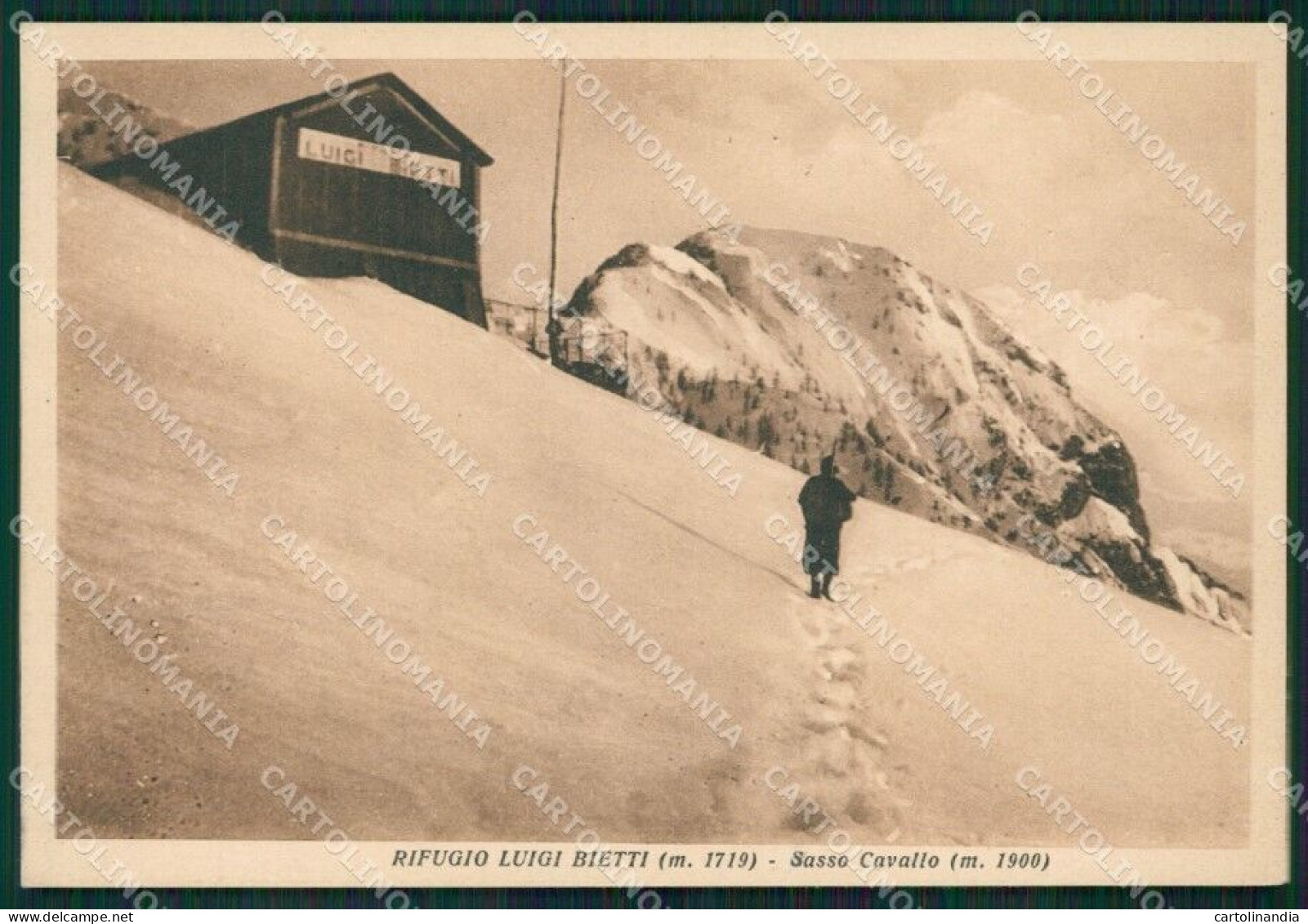 Lecco Mandello Lario Rifugio Bietti Cai FG Cartolina ZK0657 - Lecco