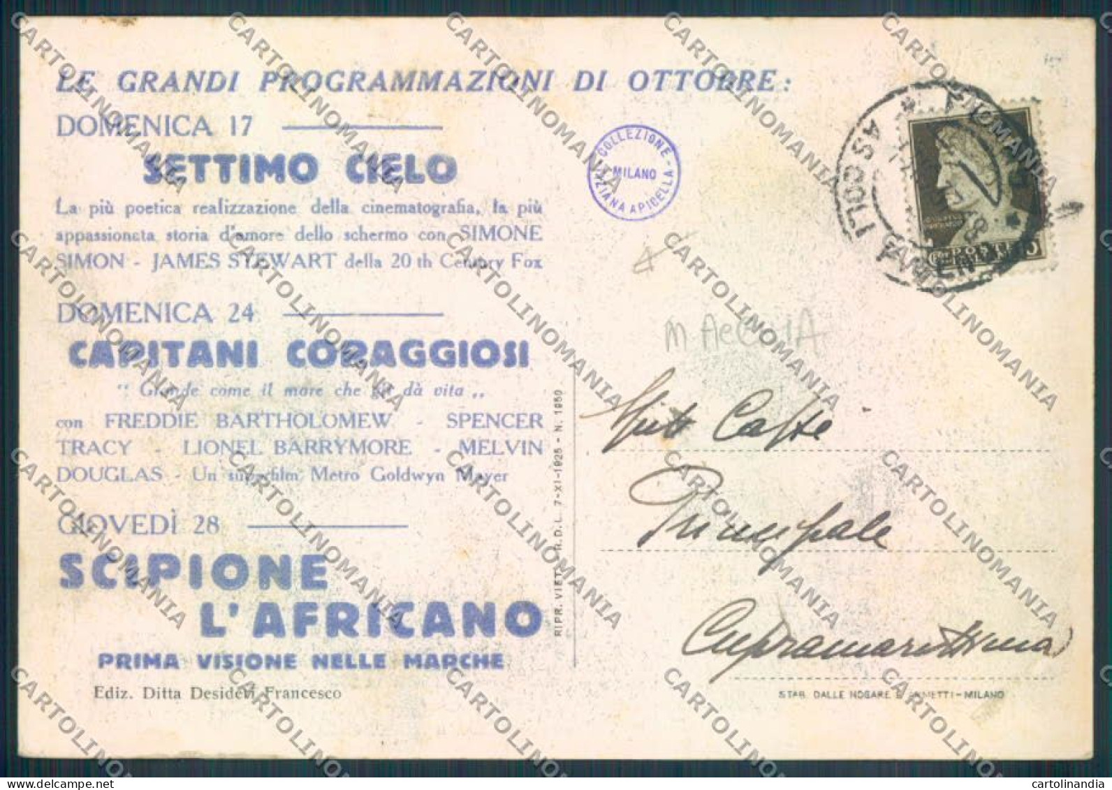 Ascoli Piceno Fermo Programma Teatro FG Cartolina ZF6738 - Ascoli Piceno