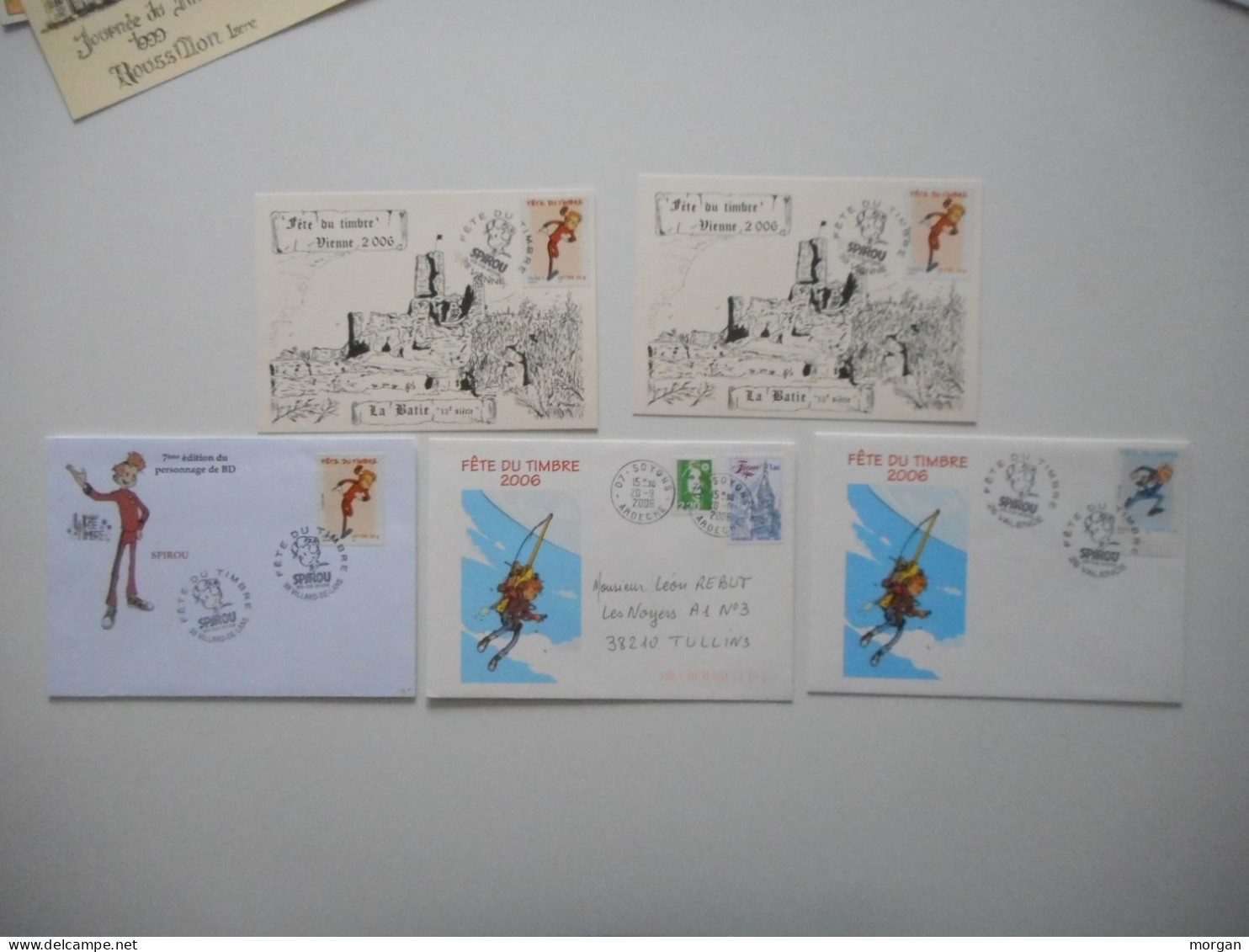 FRANCE, SUPERBE LOT D'ENVELOPPES FETE DU TIMBRE FDC BANDES ET TIMBRES, DOCUMENTS PHILATELIQUES, TOUS LES SCANS - Collections (without Album)