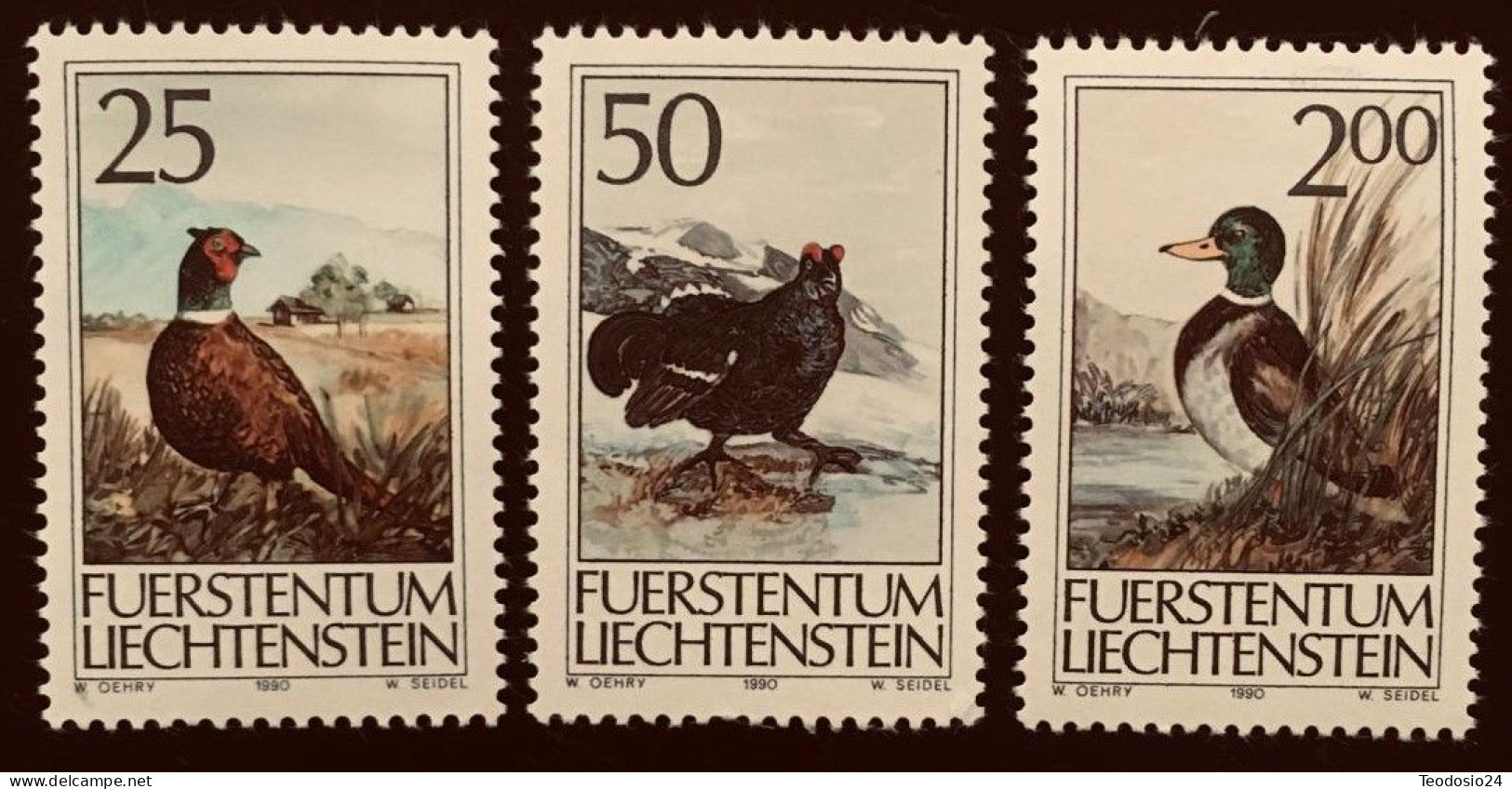Liechtenstein 1990 Yt  938 A  940 ** - Unused Stamps