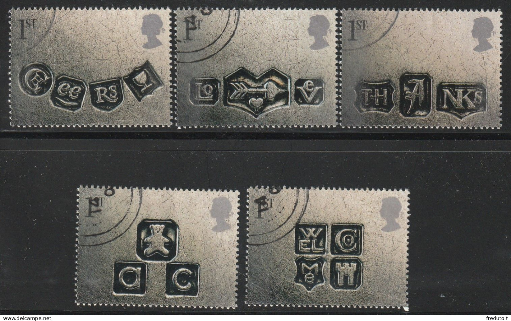 GRANDE BRETAGNE - N°2221/5 Obl (2001) - Used Stamps