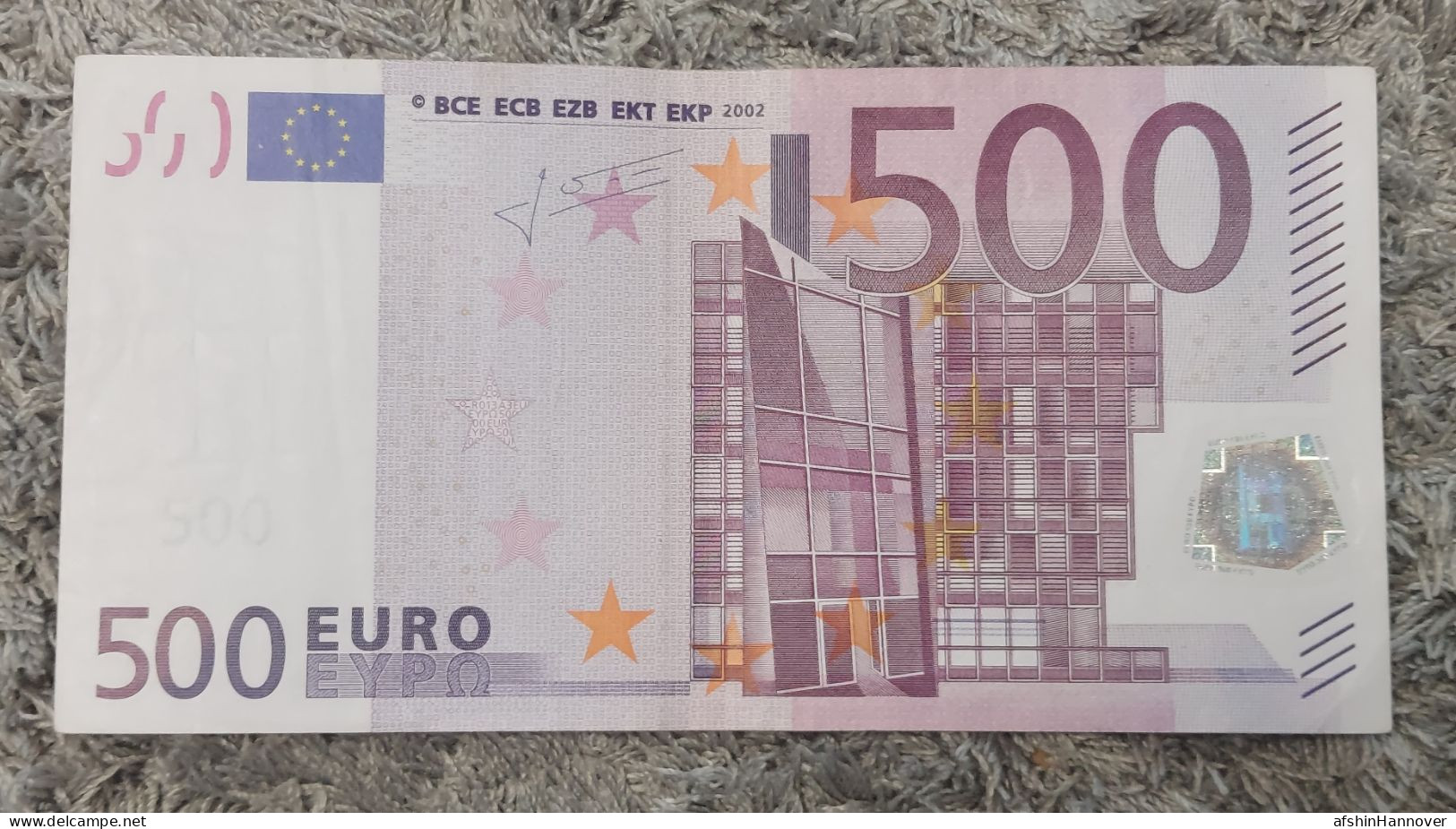 European Union  500 Euro Banknote 2002 Rare X0 Series Germany 500€ 2002 - 500 Euro