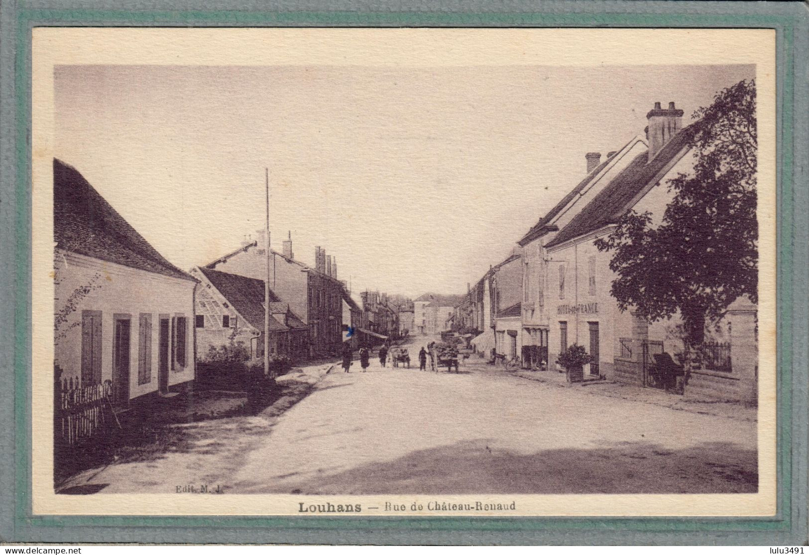 CPA (71) LOUHANS - Aspect De La Rue Du Château-Renaud En 1930 - Louhans