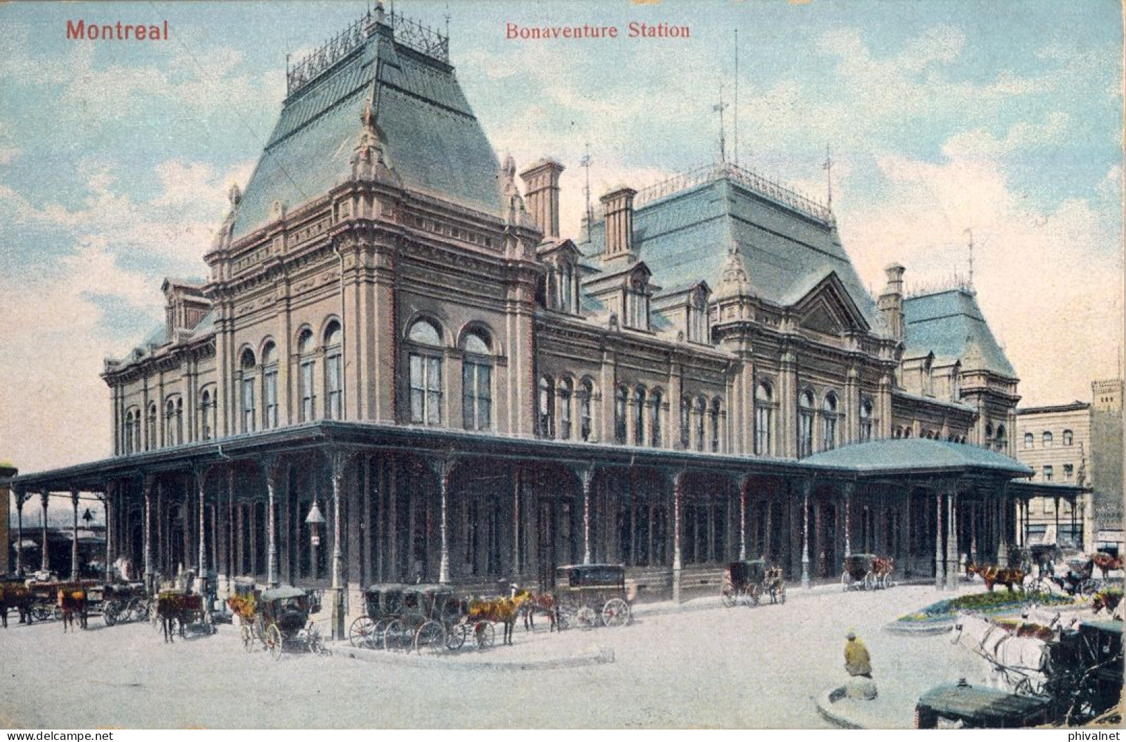 1908 MONTREAL - DRESDEN , T.P. CIRCULADA , YV. 79 - EDOUARD VII , BONAVENTURE STATION , BAHNHOF - Briefe U. Dokumente