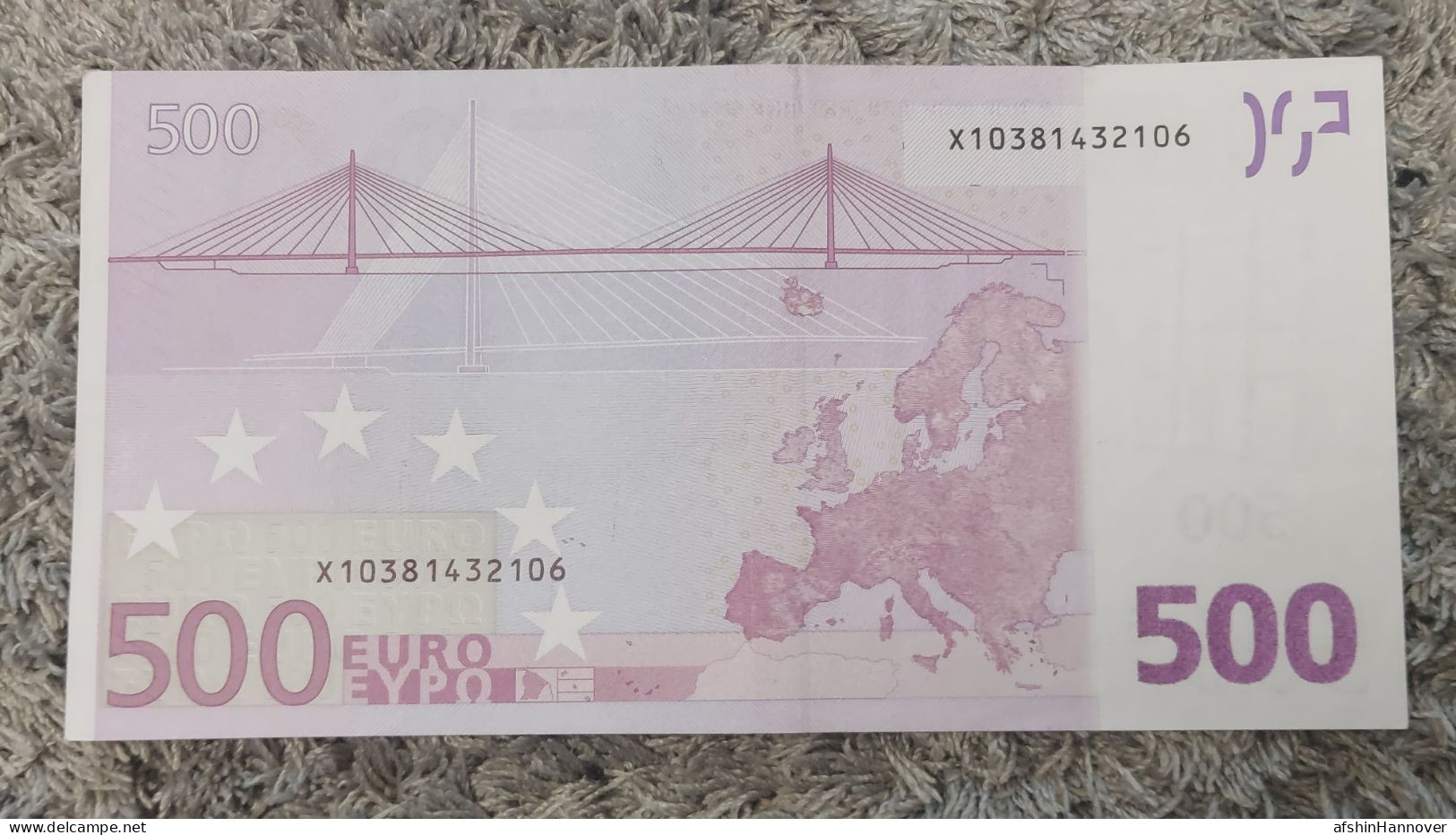 European Union  500 Euro Banknote 2002 Rare X1 Series Germany 500€ 2002 - 500 Euro