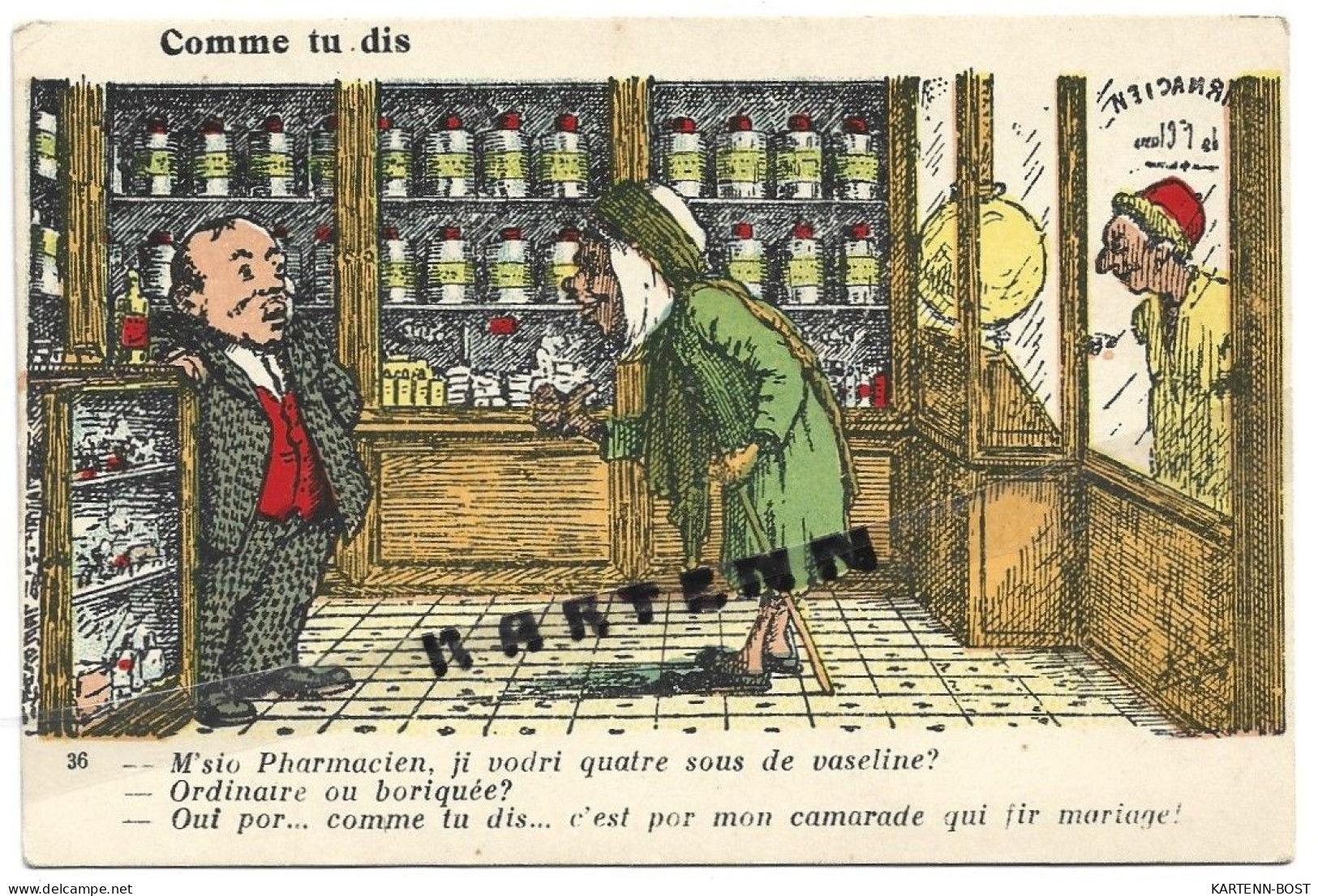 Illustrateur CHAGNY - ALGER - N° 36 - Humoristique - Comme Tu Dis - Que Le Bonheur Soit Avec Vous - Plaatsen