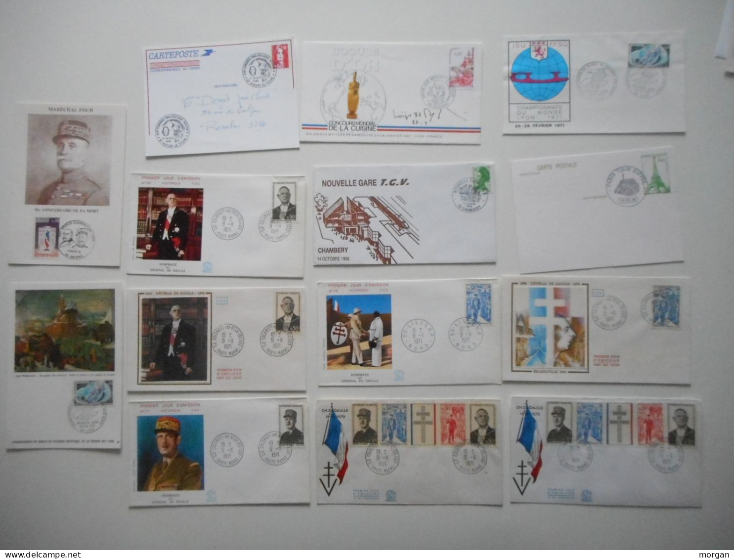 FRANCE, SUPER LOT D'ENVELOPPES FDC, MARCOPHILIE, 1,2 KG De DOCUMENTS AVEC ENVELOPPES FDC ANNEE 1996 - Collections (without Album)